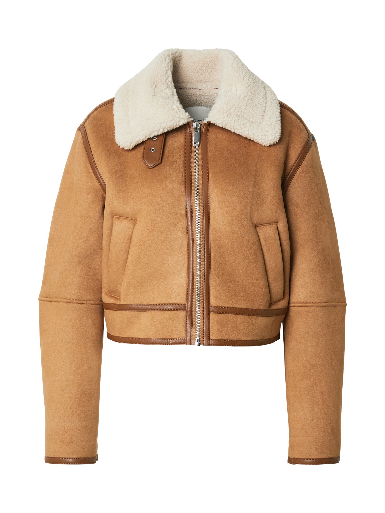 Abercrombie & Fitch Geacă de primăvară-toamnă  sepie