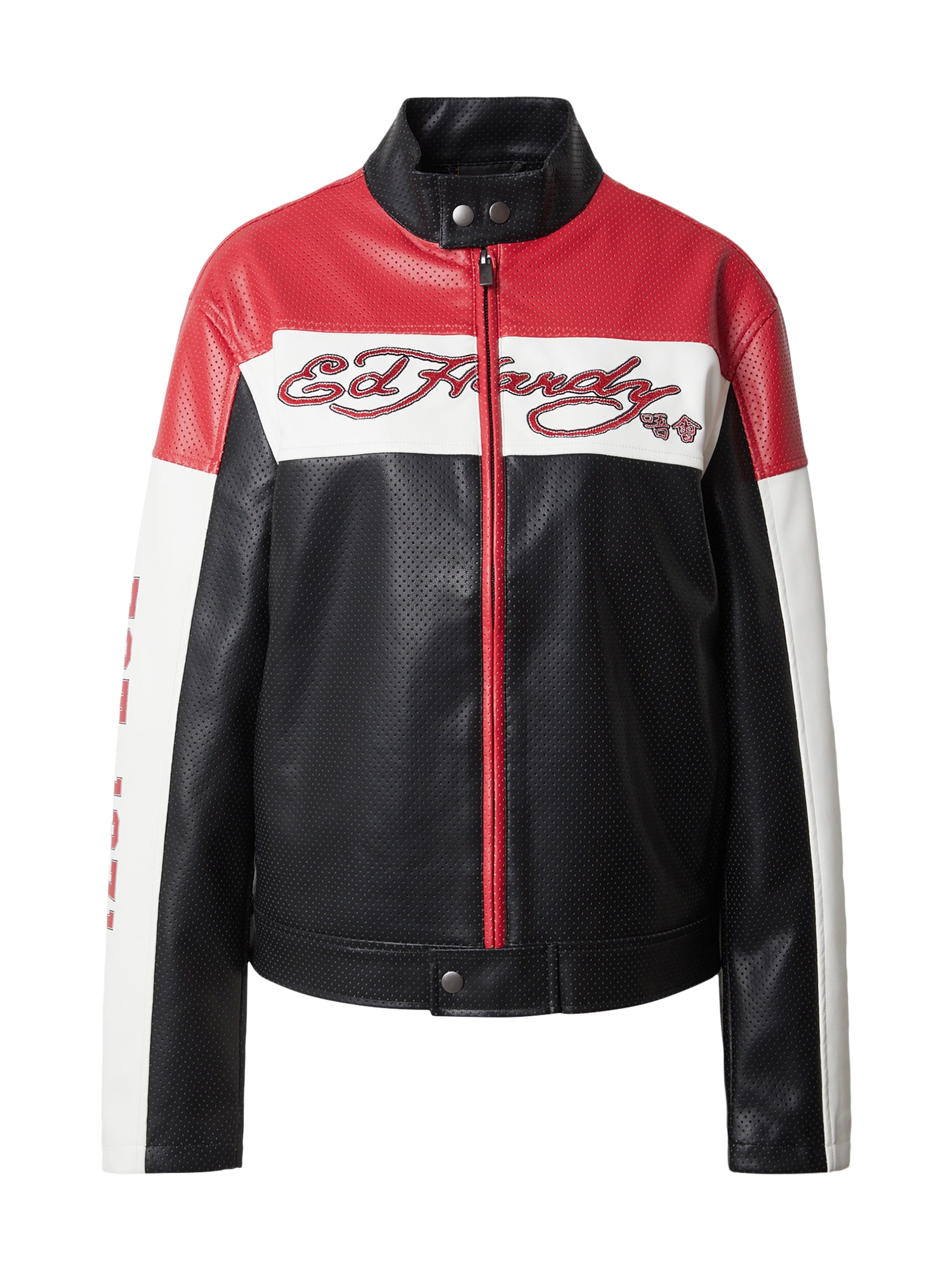 Ed Hardy Geacă de primăvară-toamnă  roșu / negru / alb