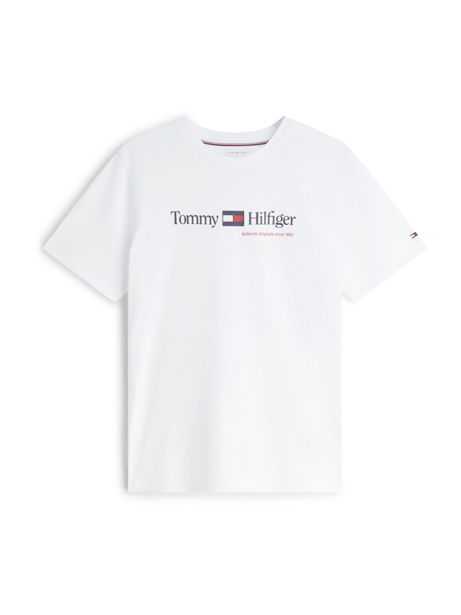 TOMMY HILFIGER Tričko 'Brand Love'  námornícka modrá / biela