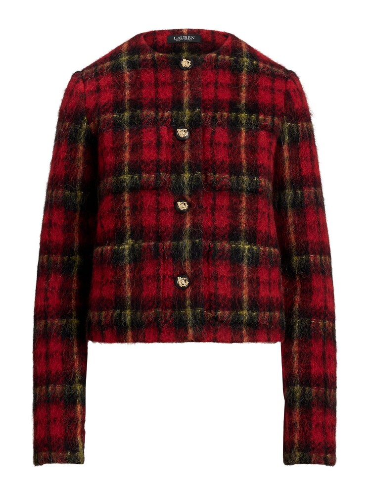 Lauren Ralph Lauren Blazer 'MIRALEE' Damen Größe 44 gelb / oliv / rot / schwarz