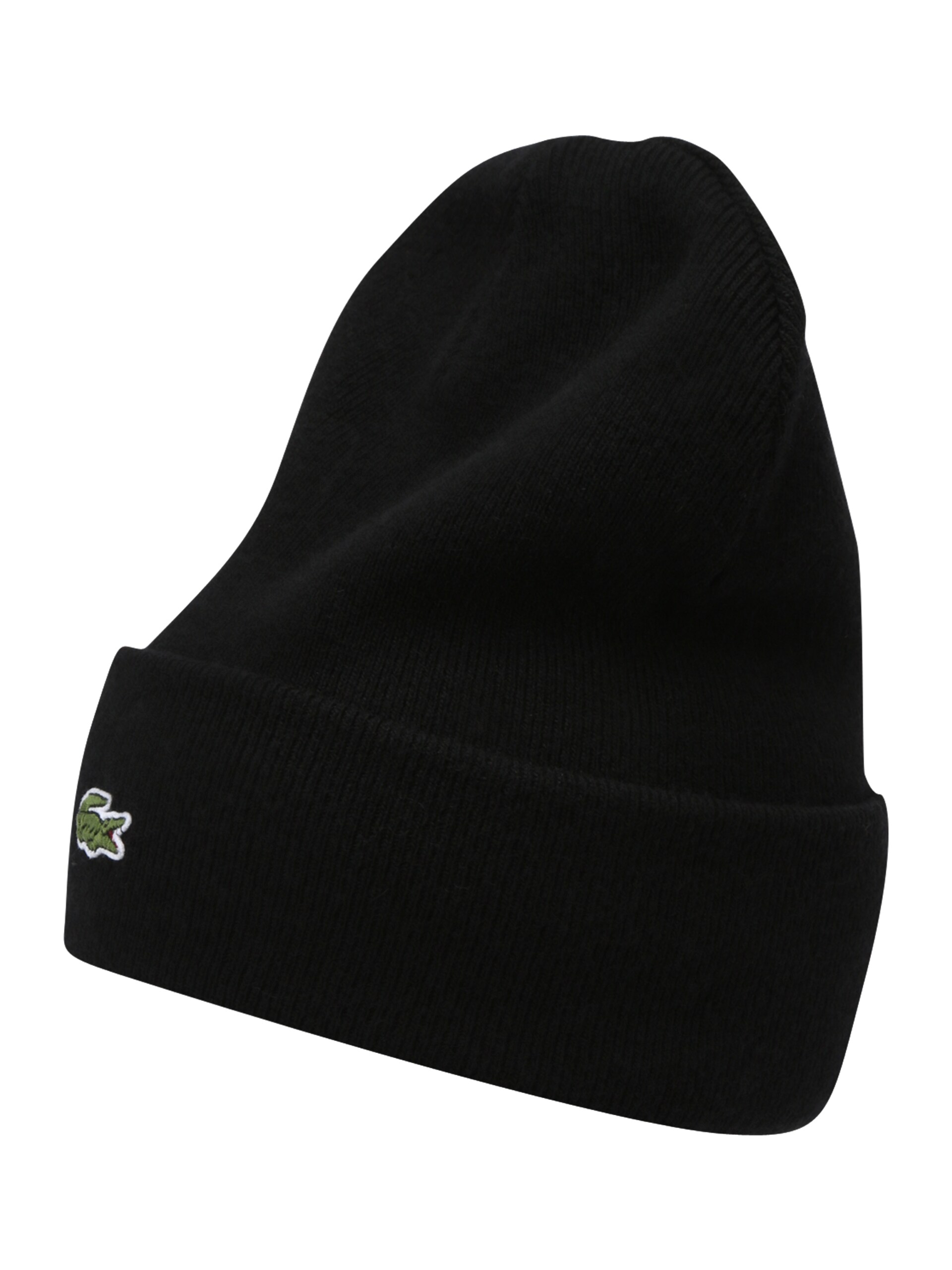LACOSTE cuff Beanie Small Logo Black Cuff mössor herr – bild 2
