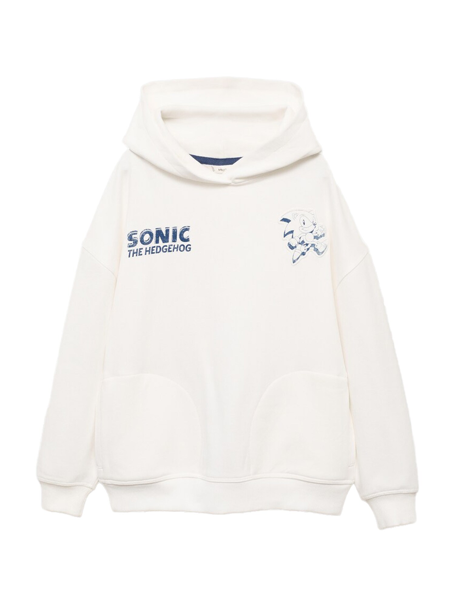 MANGO KIDS Bluză de molton SONICGOT  albastru închis / alb murdar