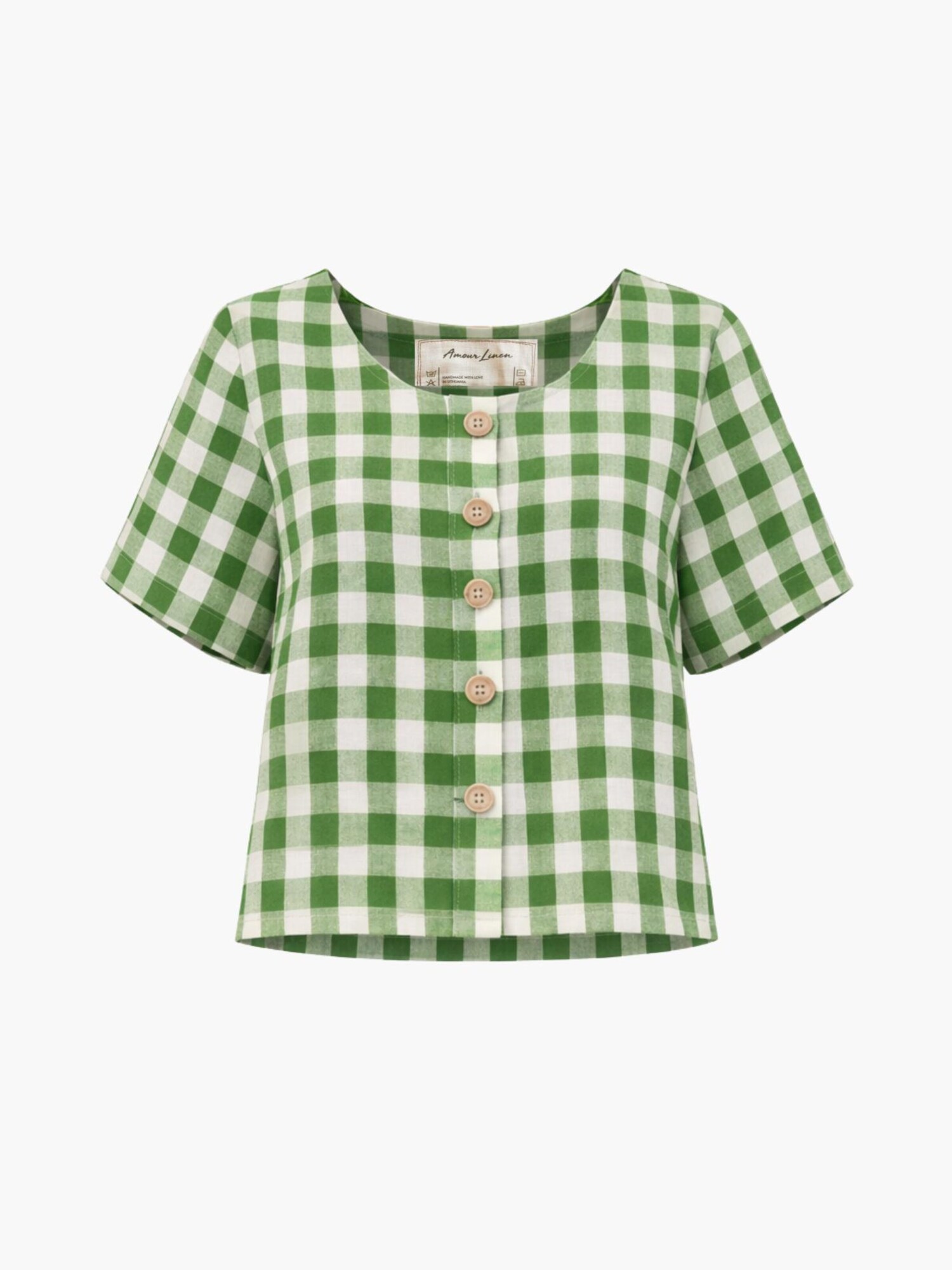 AmourLinen Blusa 'Maeve'  verde