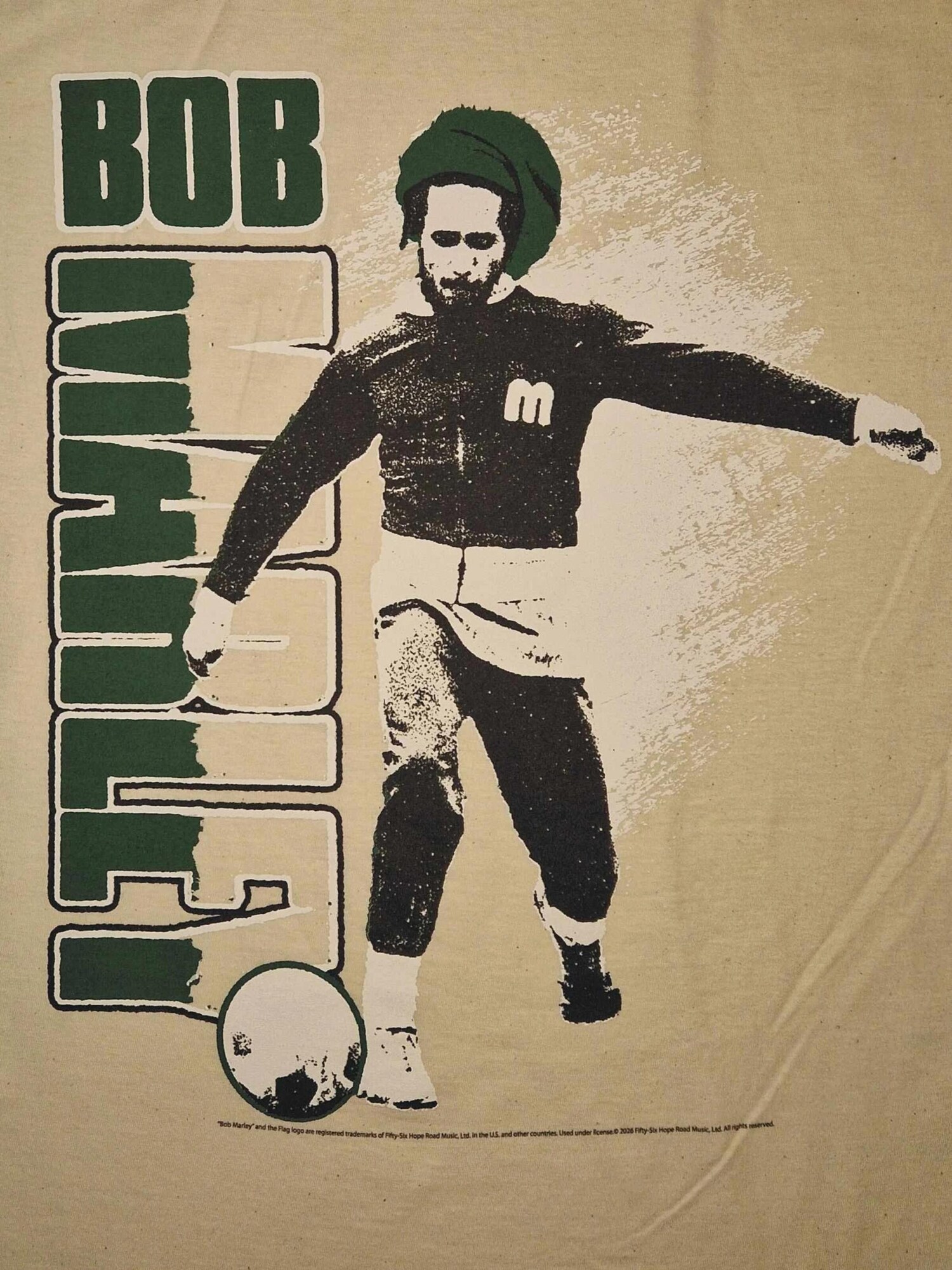 Bob Marley Camiseta 'Bob Marley Football T-Shirt'  blanco natural – imagen 3