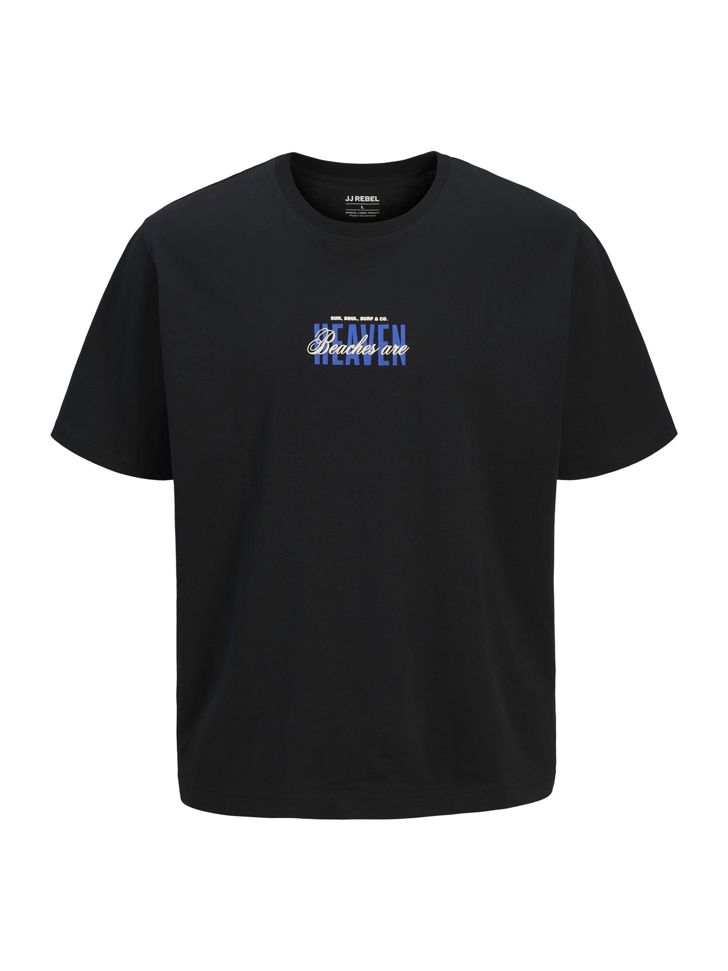 JJ Rebel Majica 'JREBHAYDEN'  indigo / črna / bela