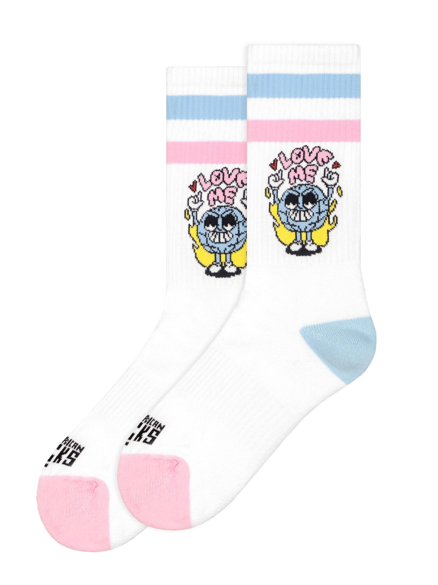 American Socks Calcetines 'Earth Crush - Mid High'  blanco