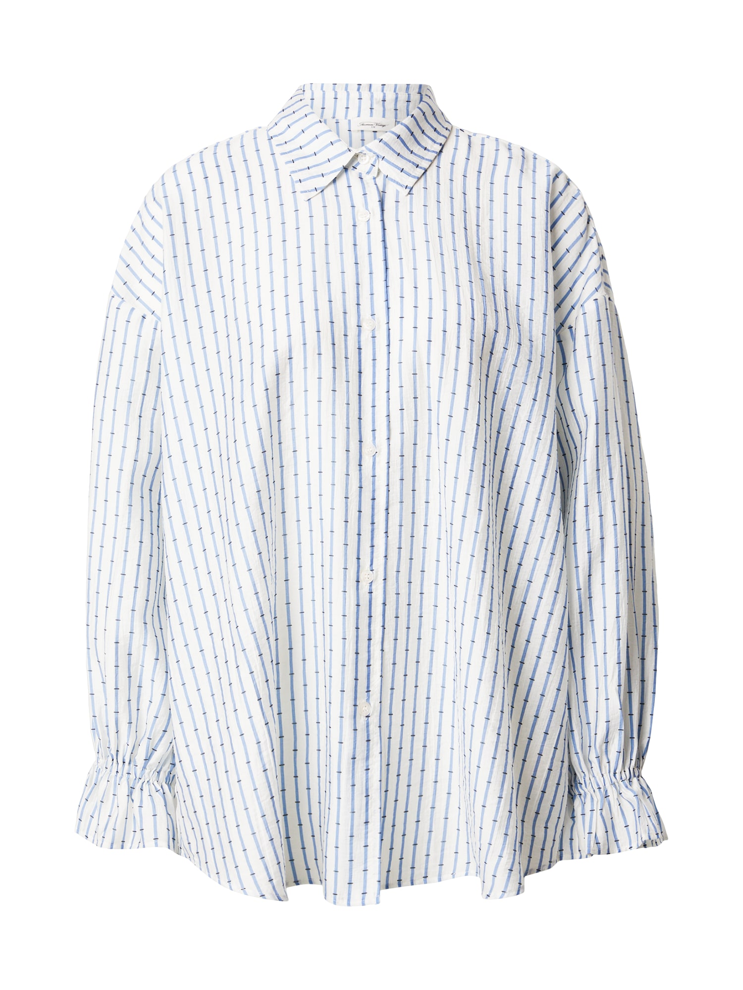 AMERICAN VINTAGE Blúzka 'ZIVOW'  modrá / čierna / prírodná biela