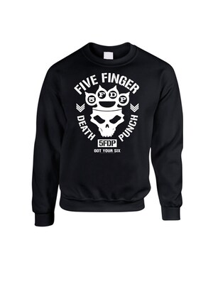 Five Finger Death Punch Sudadera 'Five Finger Death Punch Army  Sweatshirt Sweatshirt'  negro