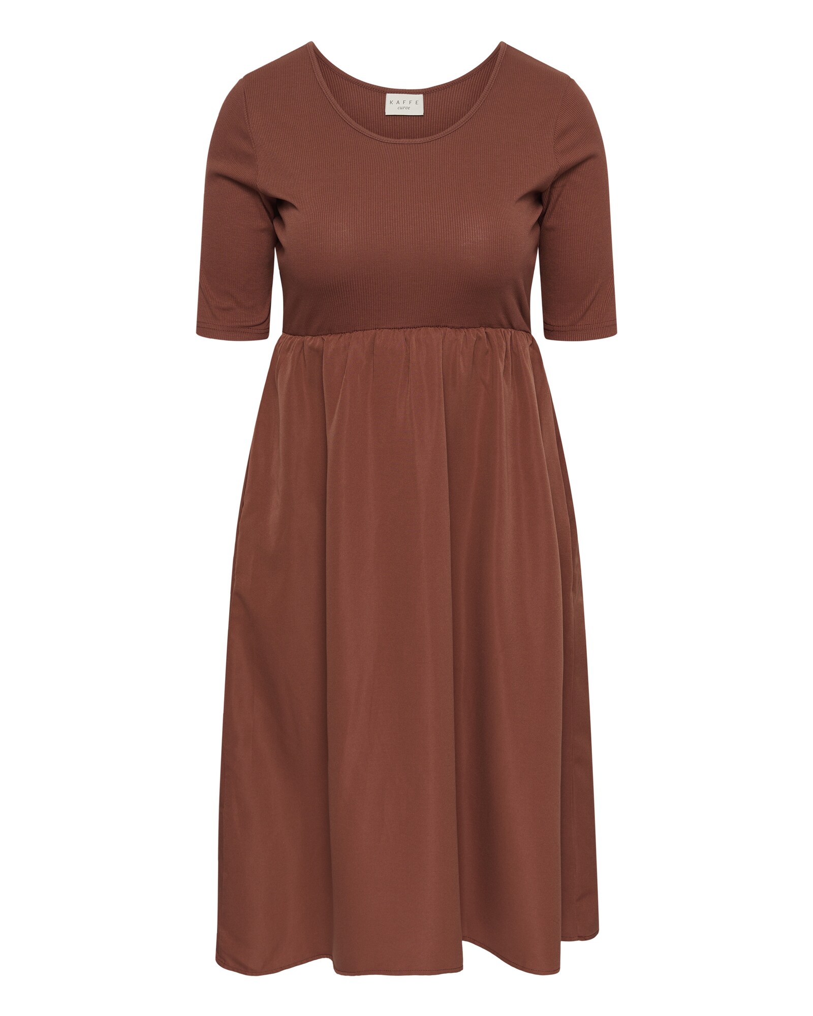 KAFFE CURVE Vestido 'KCKristi'  marrón