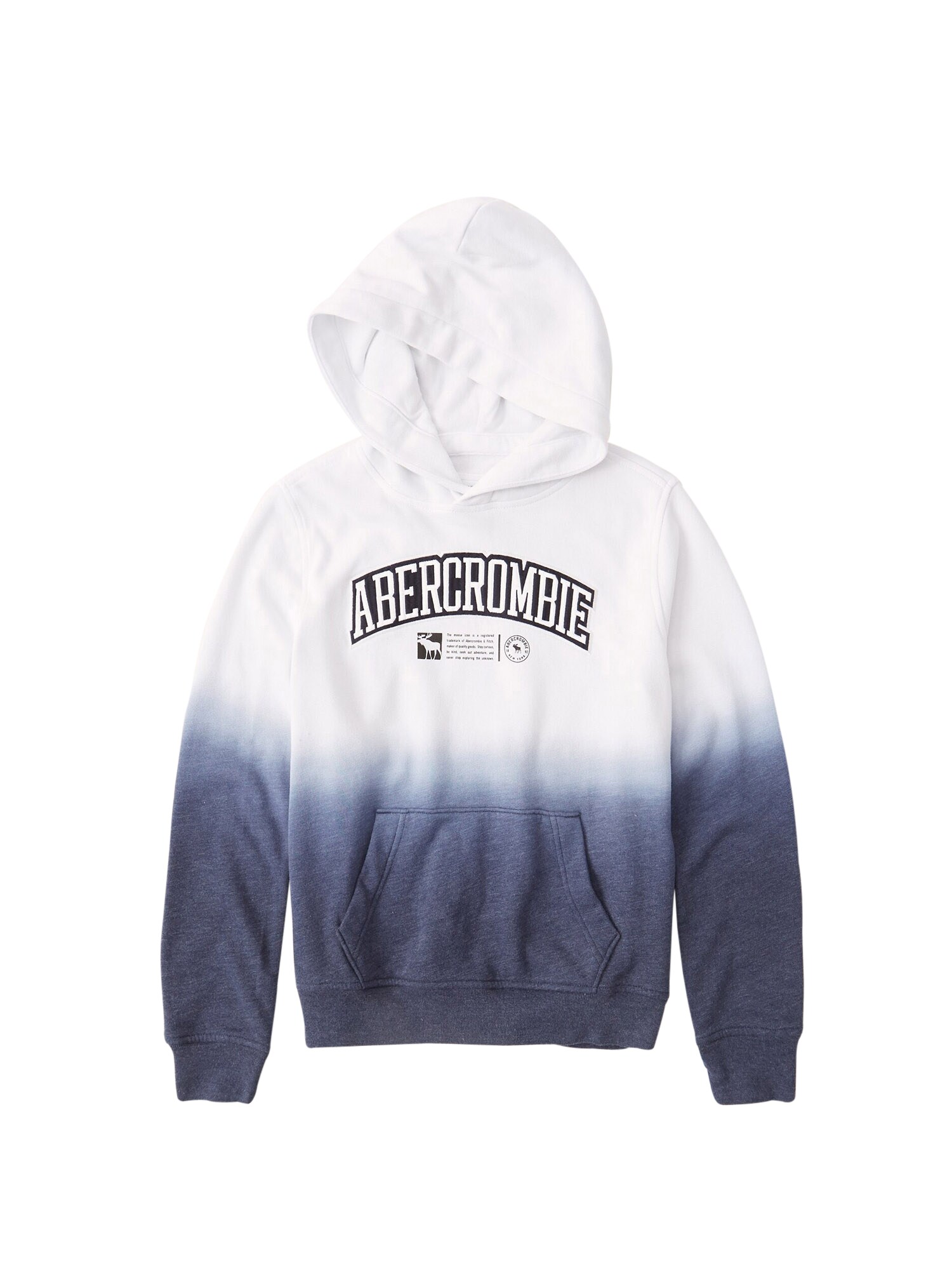 Abercrombie & Fitch Megztinis be užsegimo  tamsiai mėlyna / balta