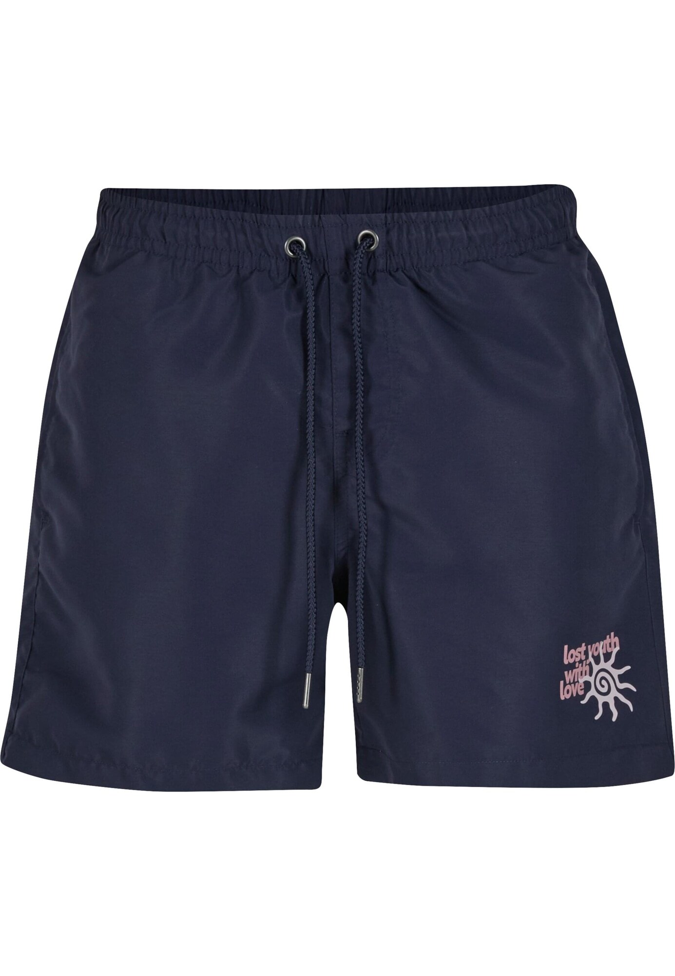 Lost Youth Bermudas 'With Love'  navy / gris plateado / rosé
