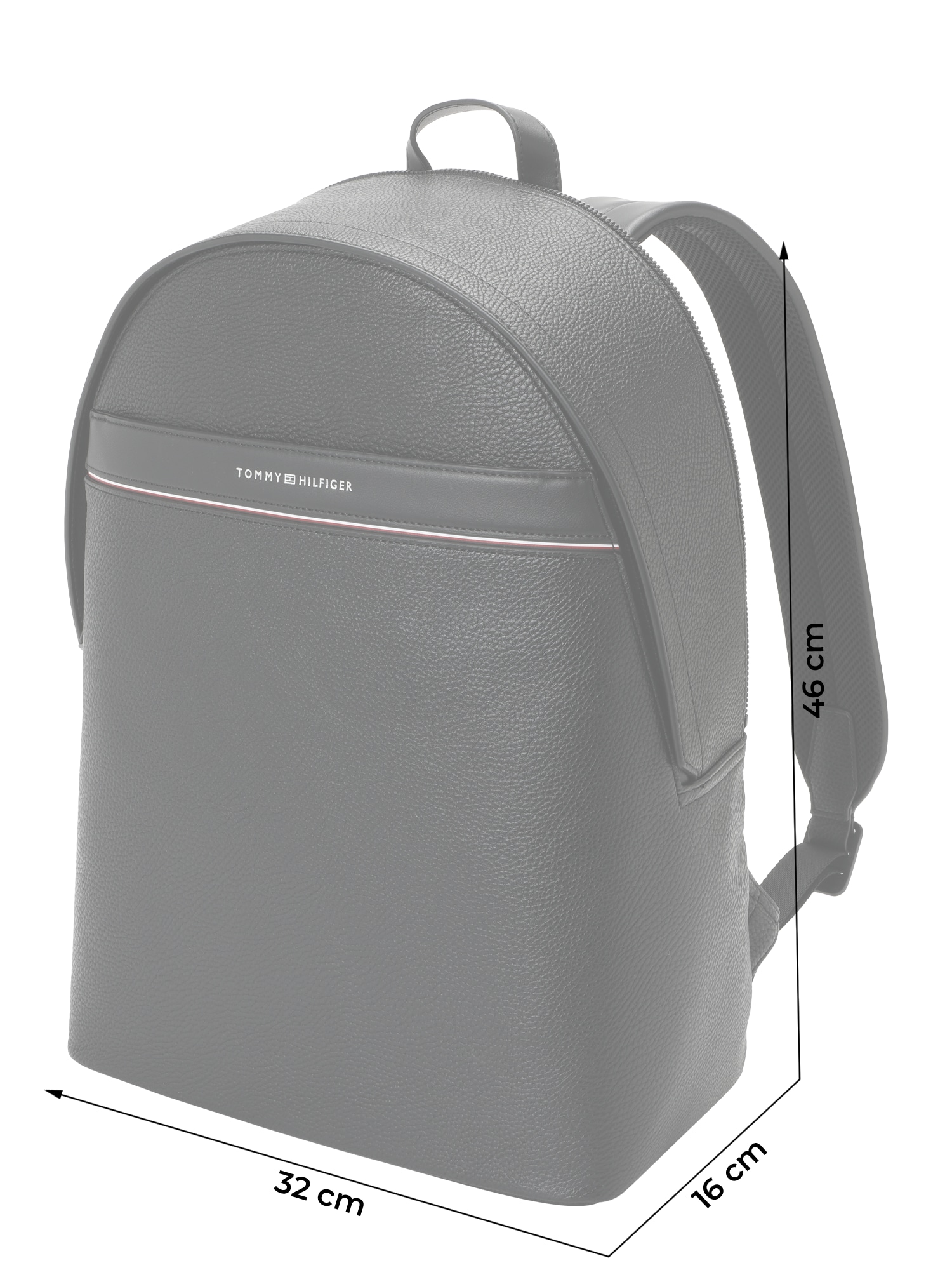 TOMMY HILFIGER Hátizsák 'Corporate Dome'  fekete termék 2. képe