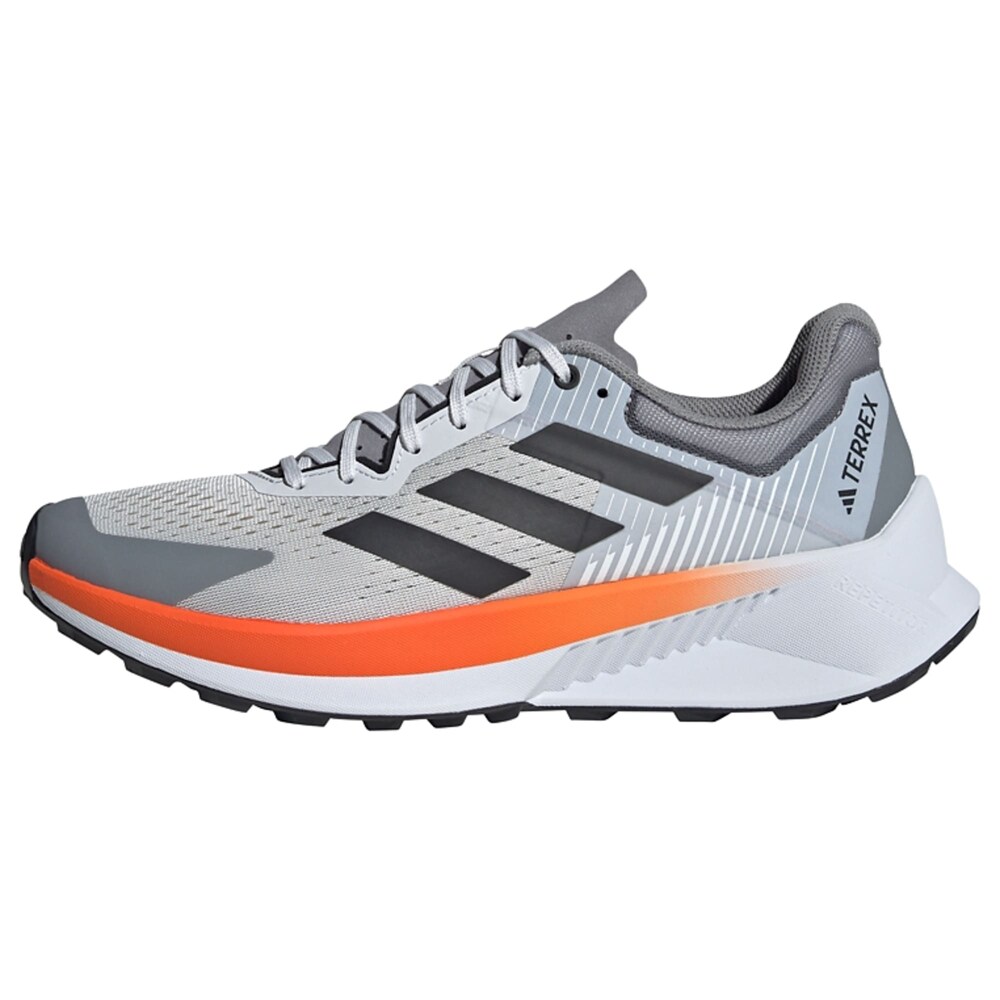 ADIDAS TERREX Laufschuh 'Soulstride Flow' Herren Größe 42 hellblau / grau / orange / schwarz