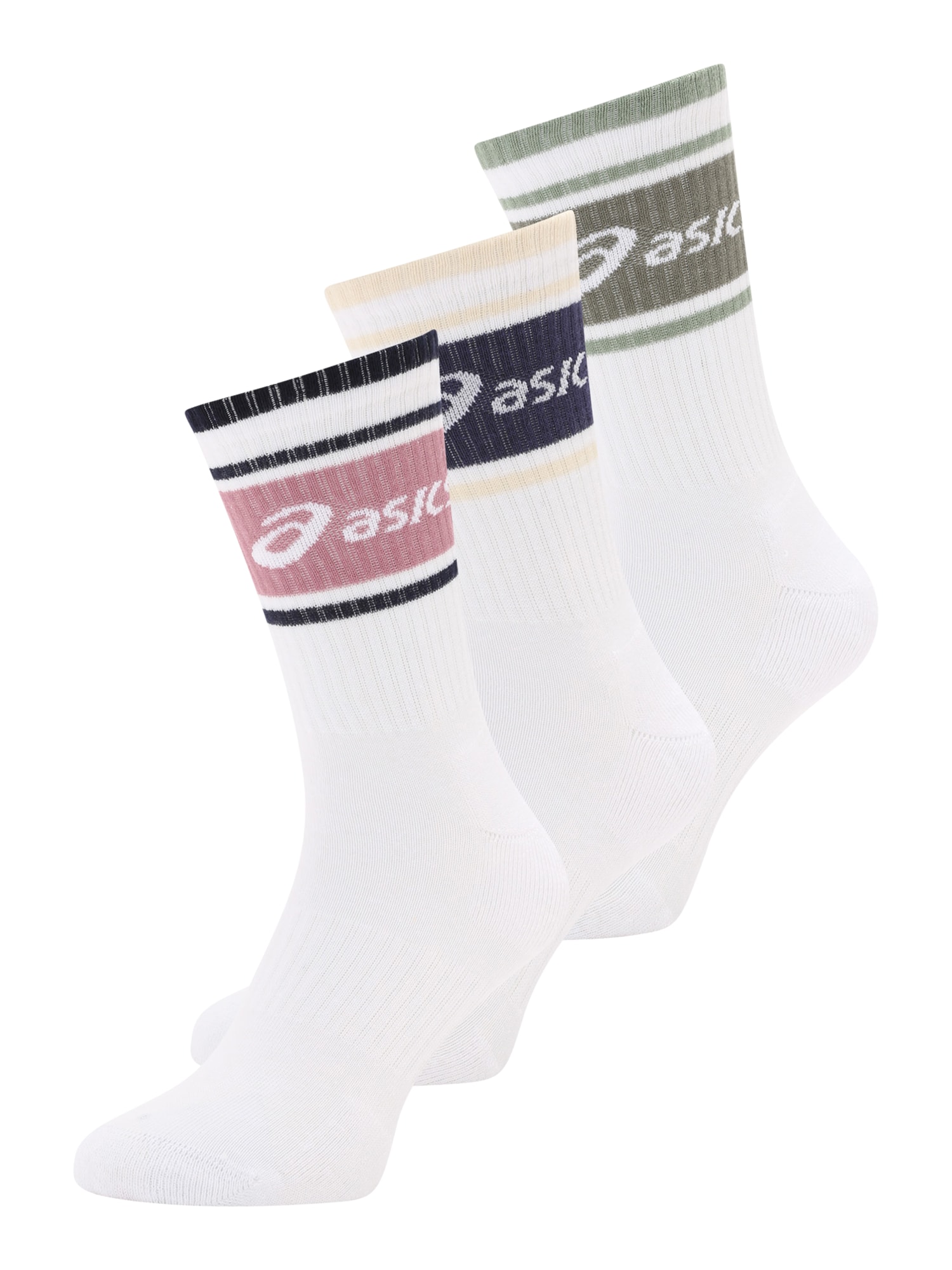 ASICS Sportzoknik  tengerészkék / olíva / világospiros / fehér akciós termékkép 1