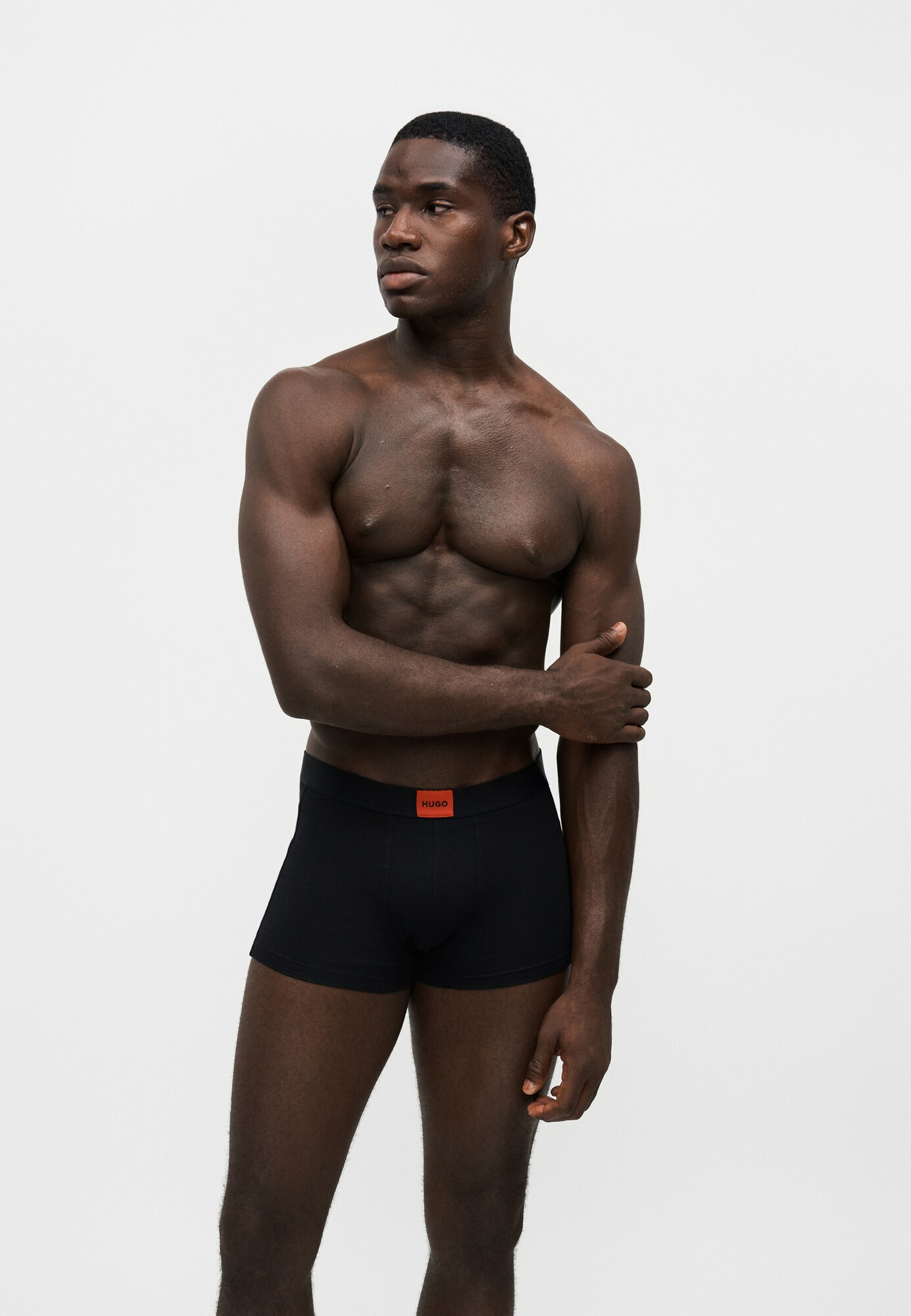 HUGO Calzoncillo boxer 'GALAXY'  gris / rojo / negro – imagen 4