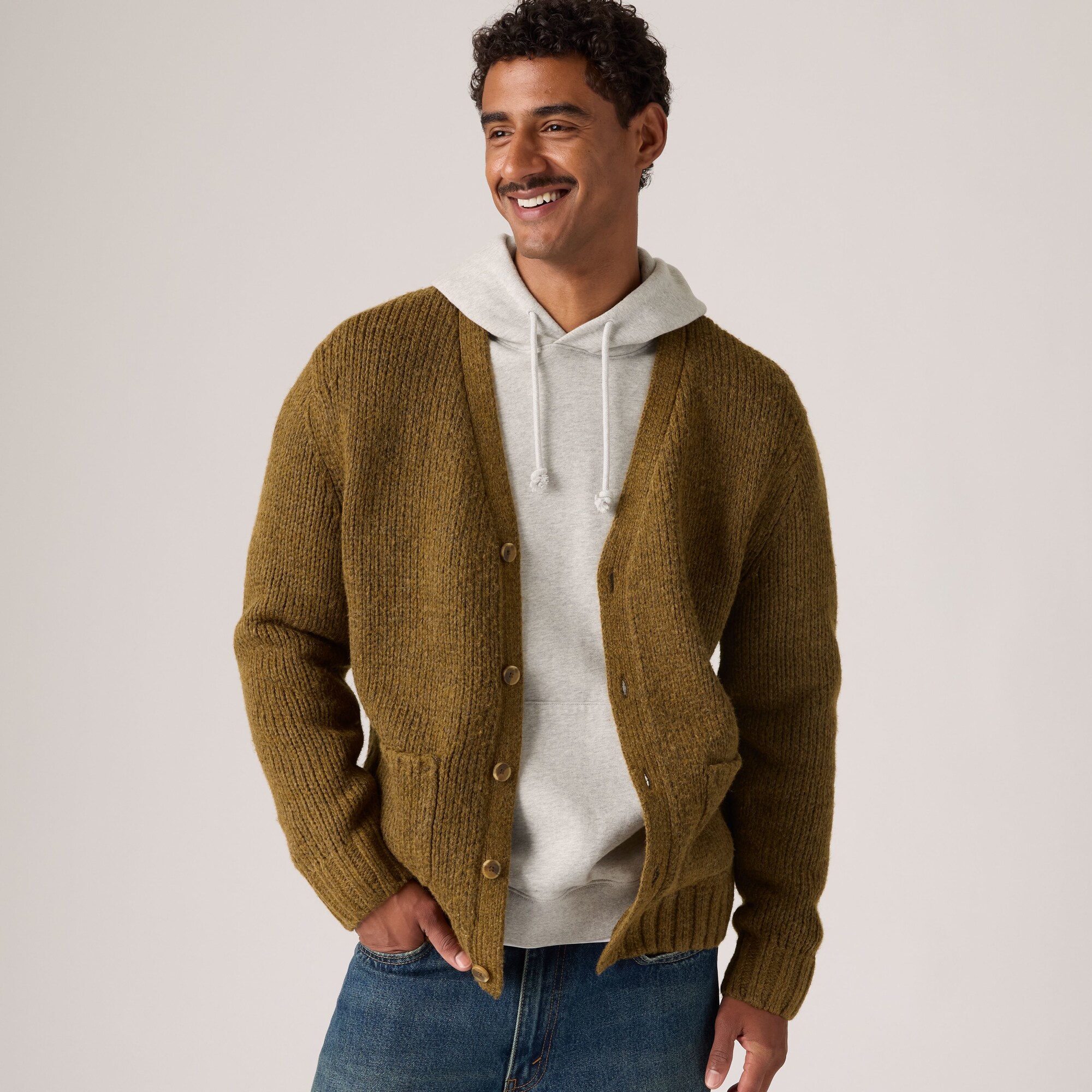 LEVI'S ® Cárdigan 'MAMMOTH'  umbra – imagen 4