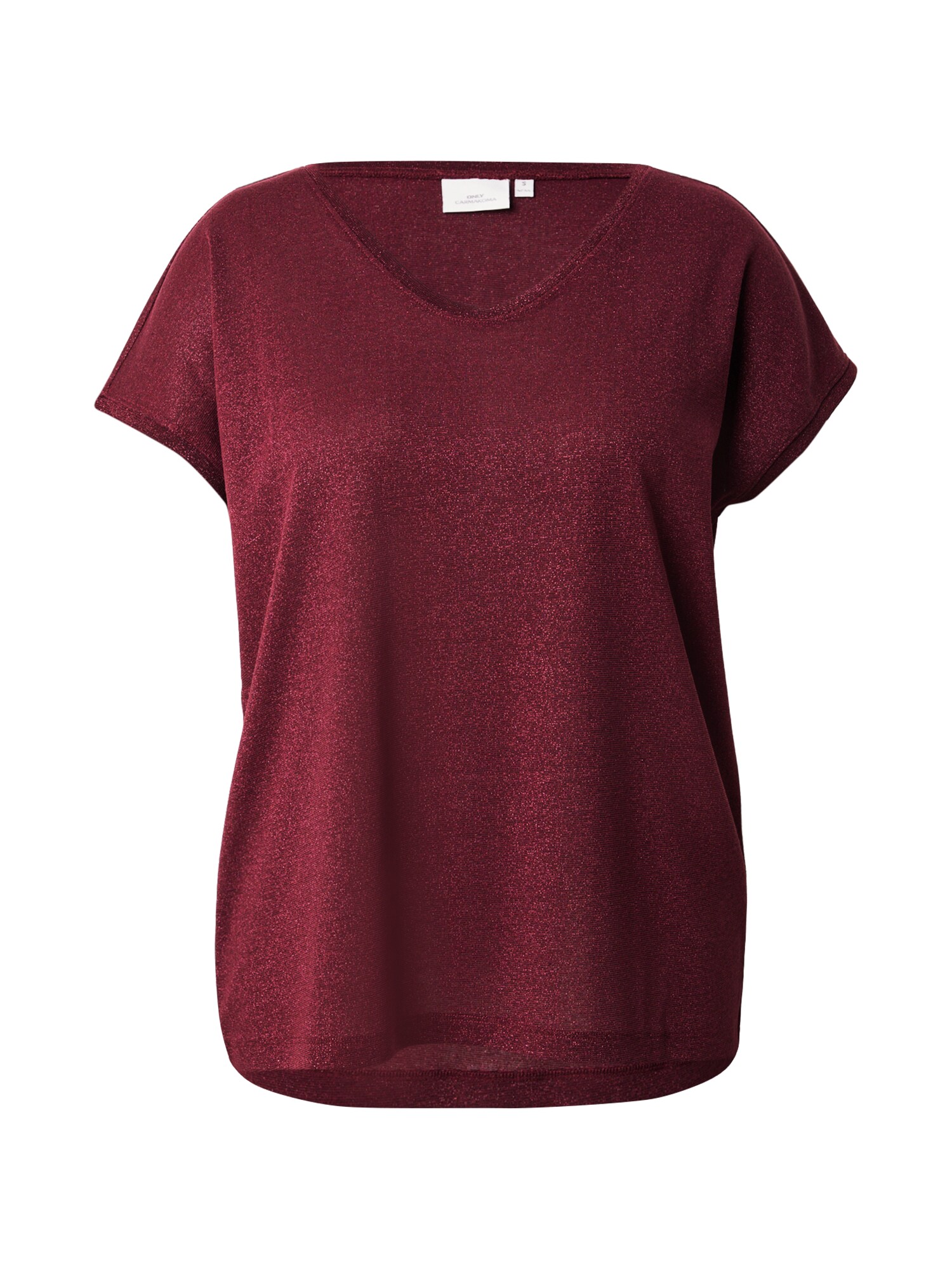 ONLY Carmakoma Tricou CARSILVERY  roșu burgundy