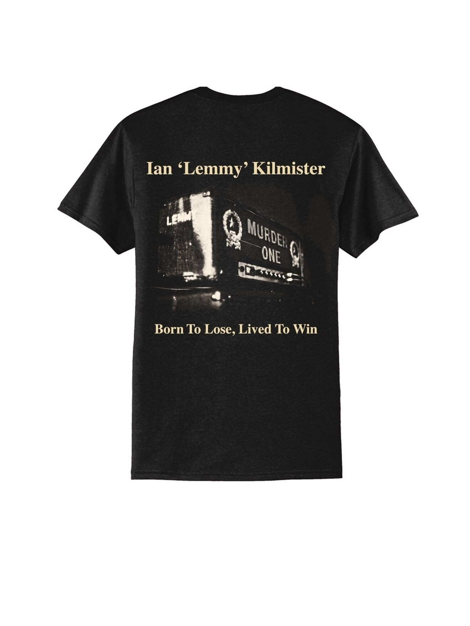 Rockshirts Camiseta 'Lemmy Kilmister Born to Lose, Lived to Win 1945-2015'  negro – imagen 2