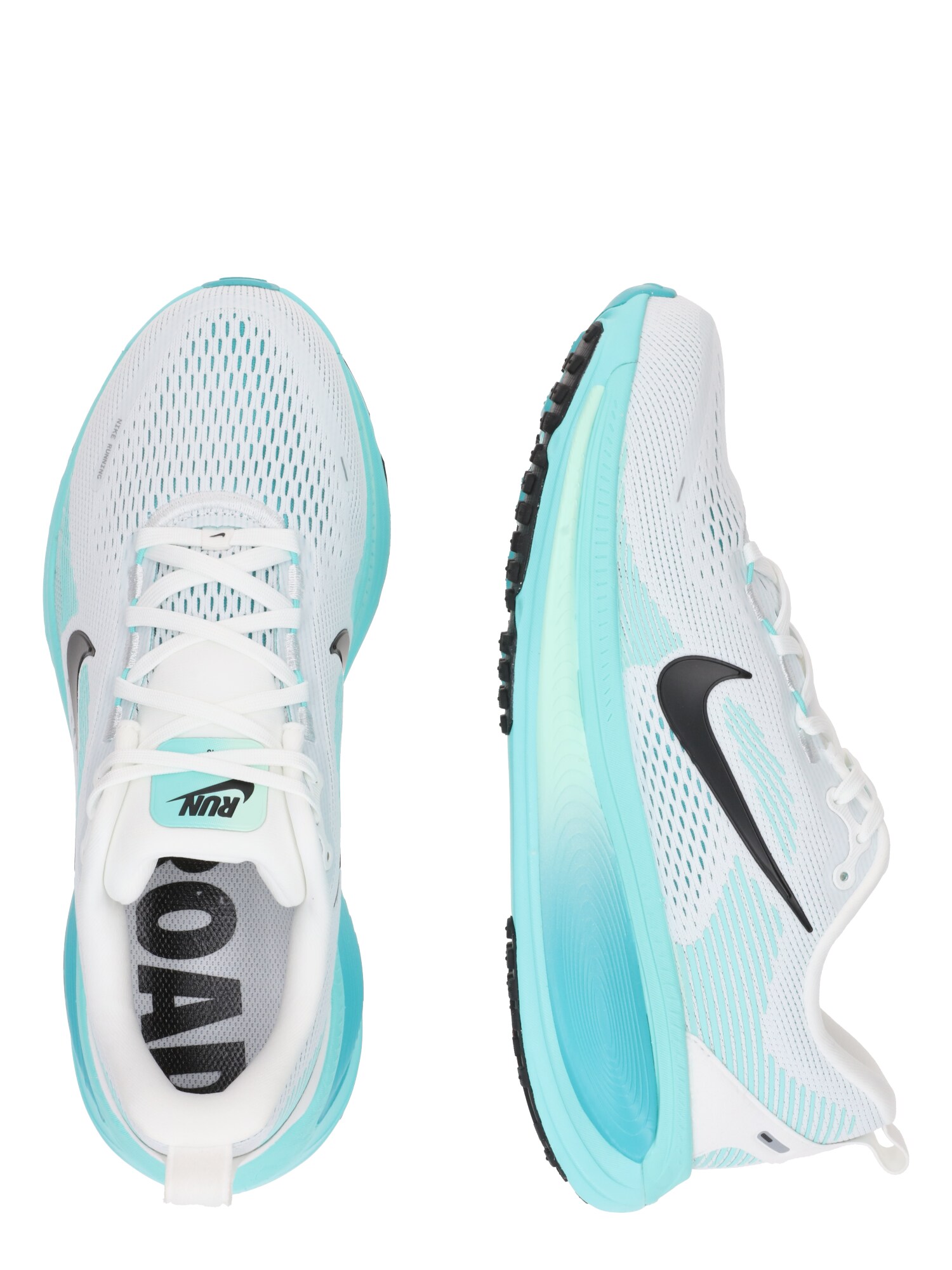 NIKE Futócipők 'VOMERO 18'  vízszín / fekete / fehér termék 2. képe