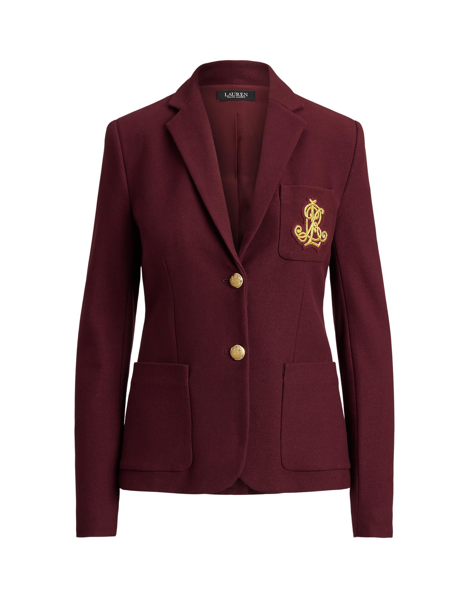 Lauren Ralph Lauren Petite Blazer 'ANFISA' oro / rojo vino