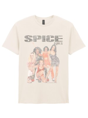 Rockshirts Camiseta 'Spice Girls Squad Vintage T-Shirt'  blanco natural