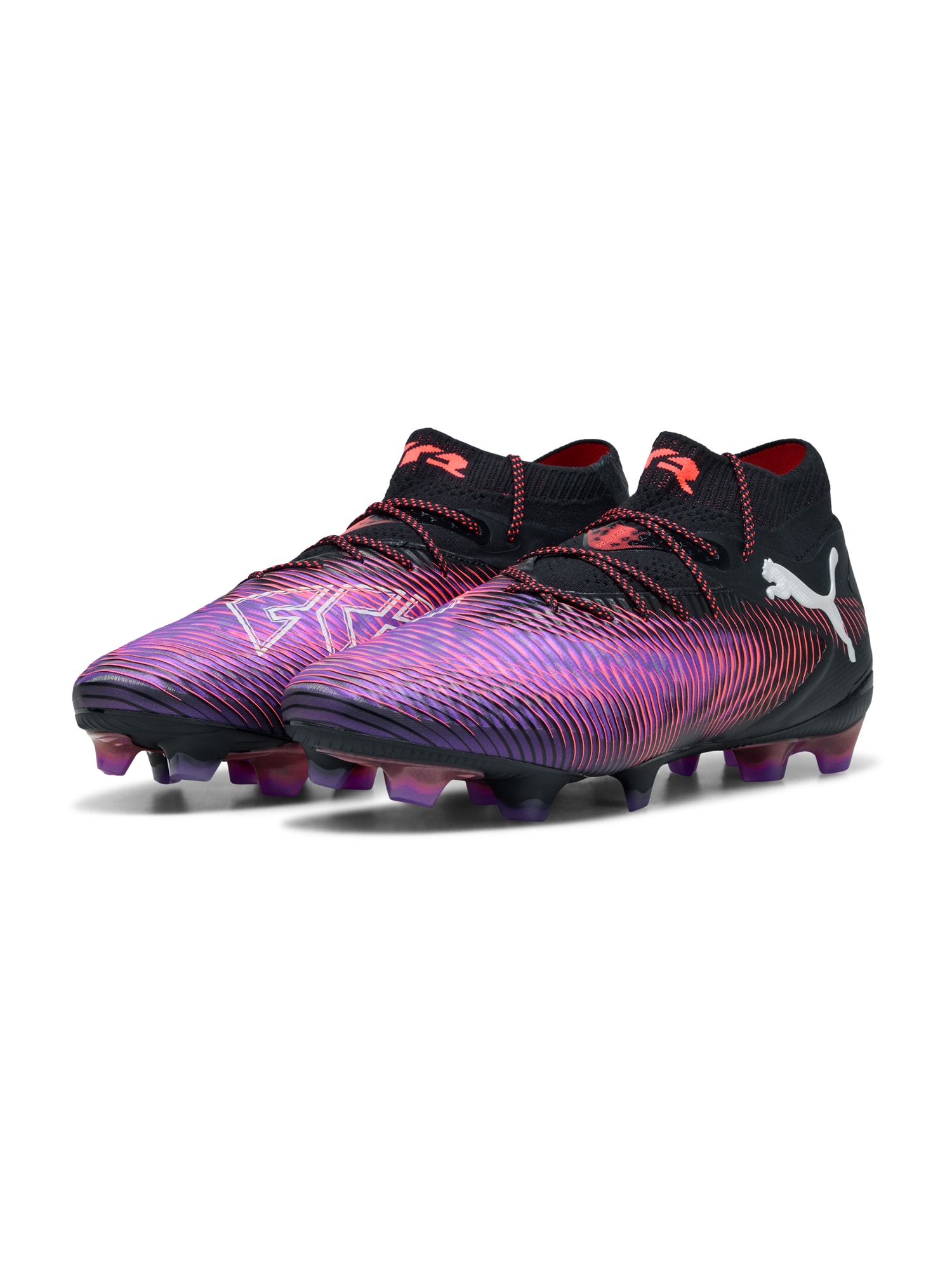 PUMA Futballcipők 'Future 8 Ultimate'  tengerészkék / lila / fekete termék 2. képe