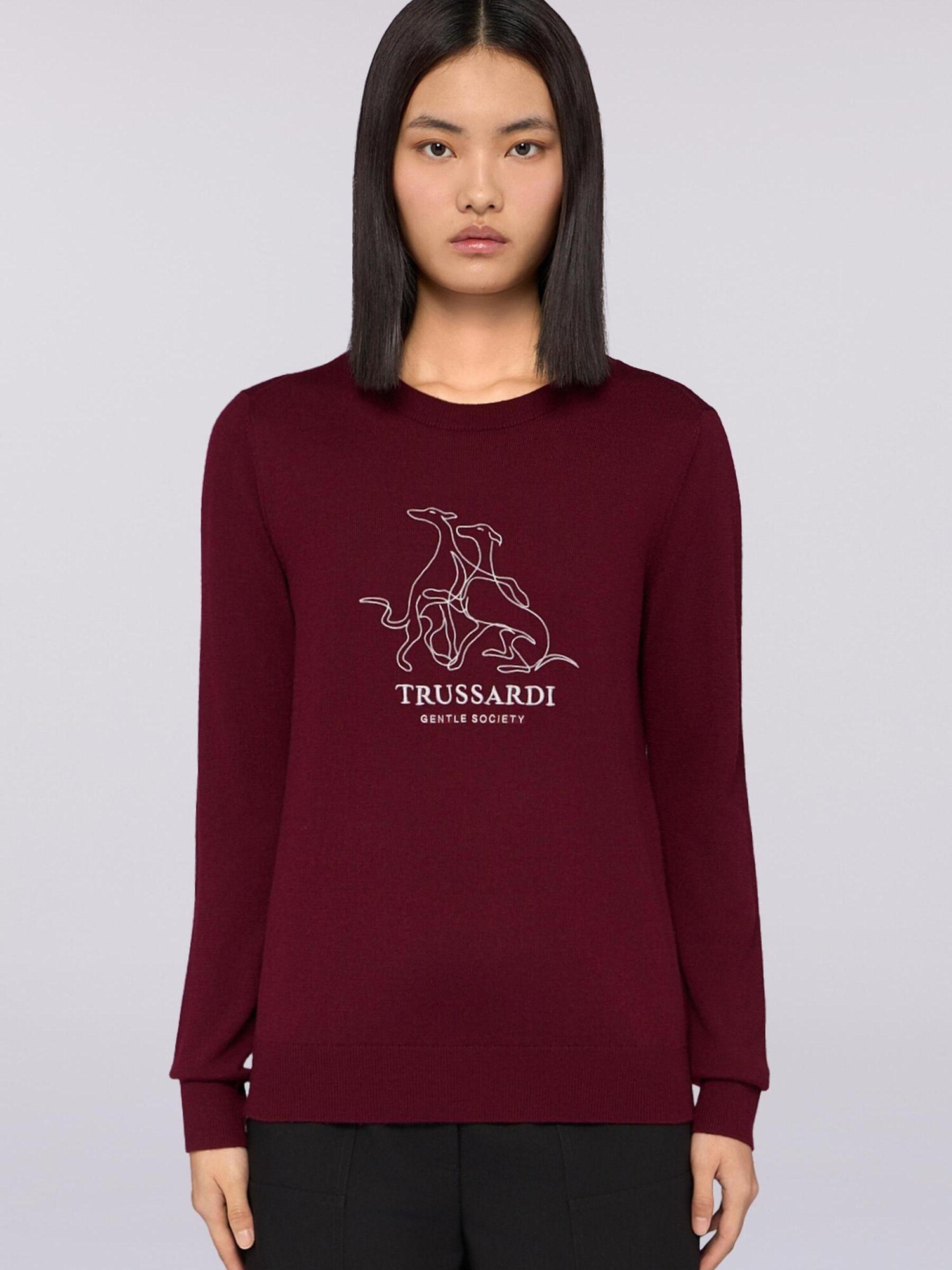 Trussardi Jersey marrón oscuro – imagen 2