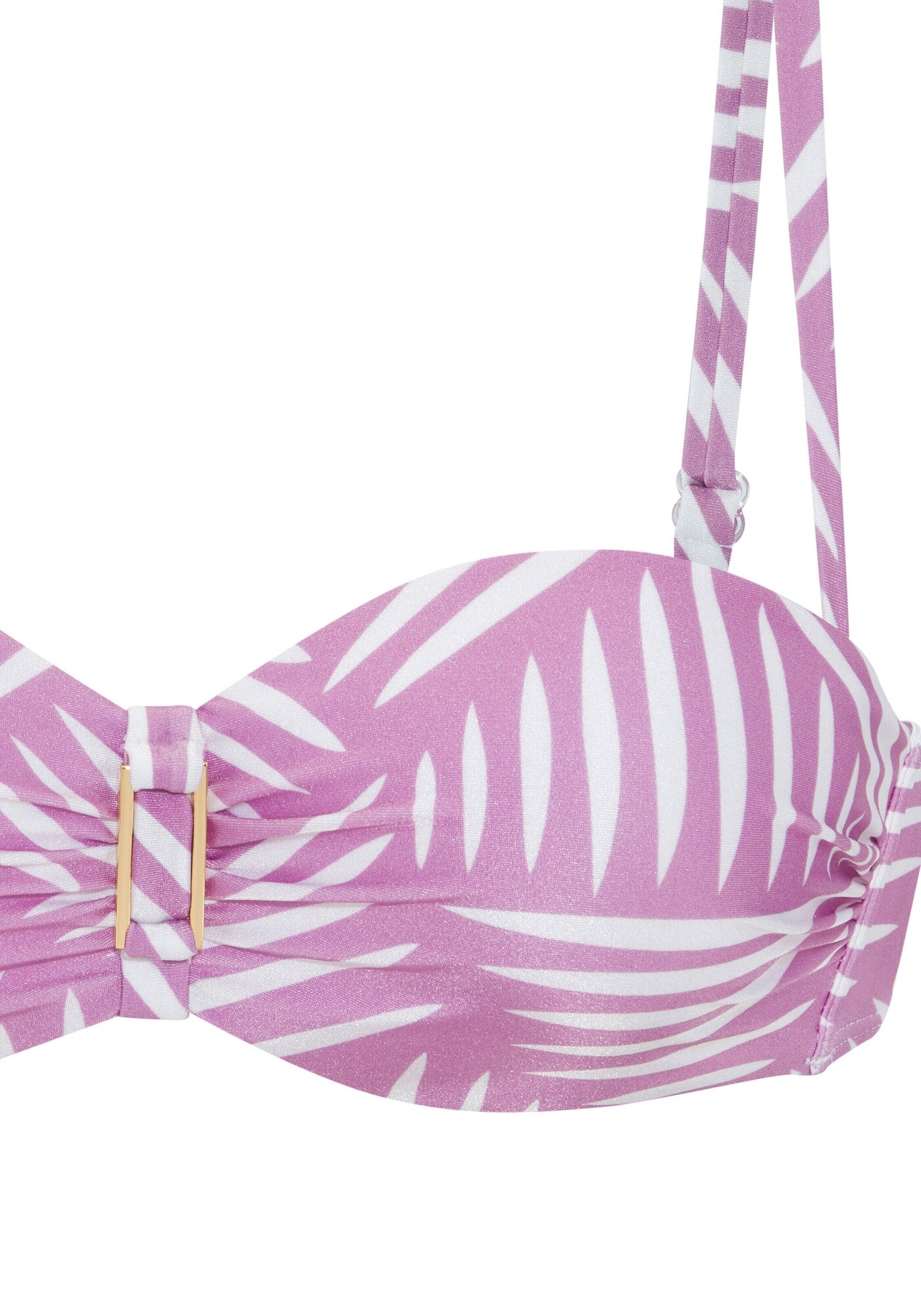 LASCANA Bikinový top orgovánová / biela (obrázok 3)