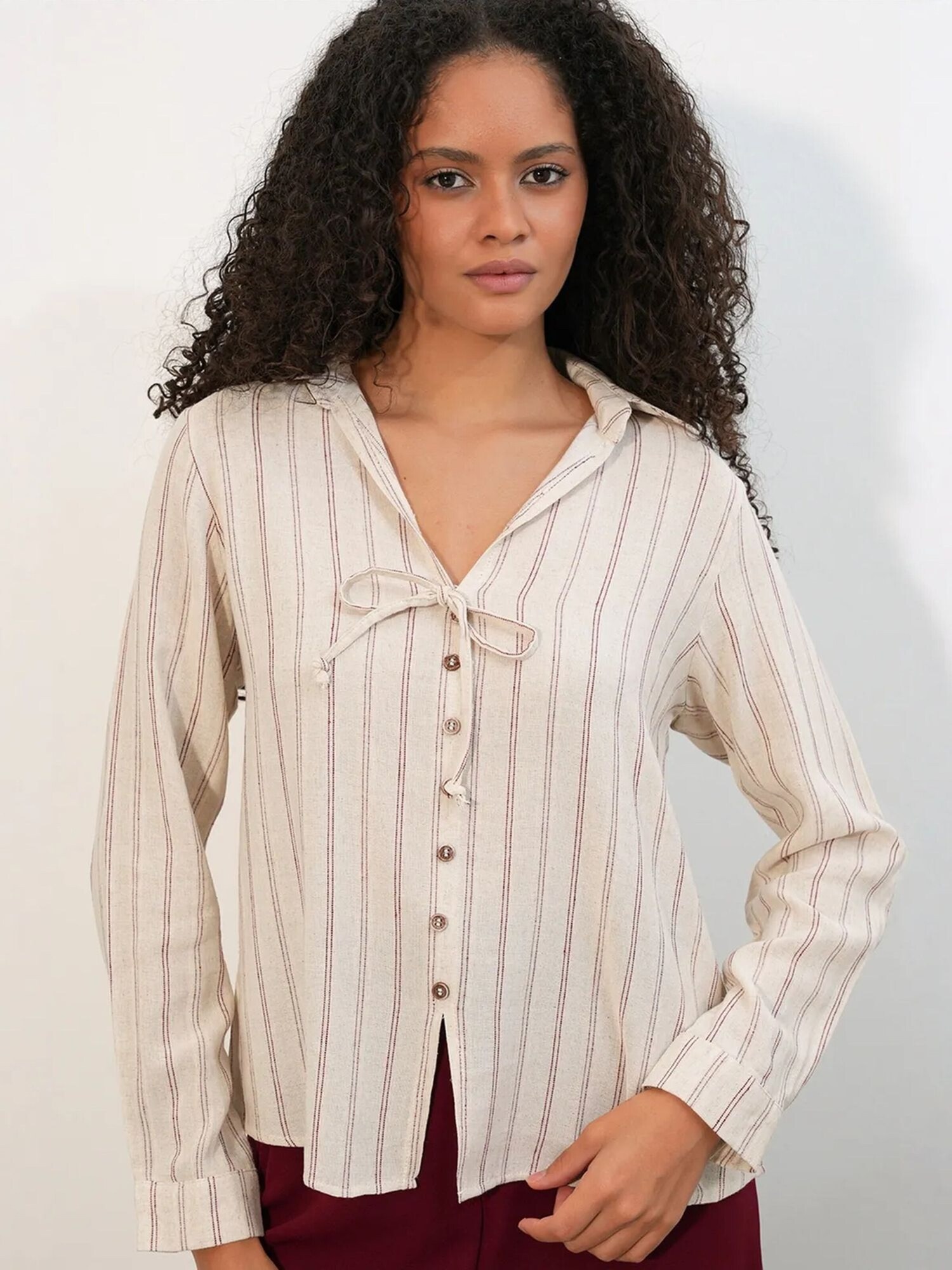 Bigdart Bluza boja vina / vuneno bijela