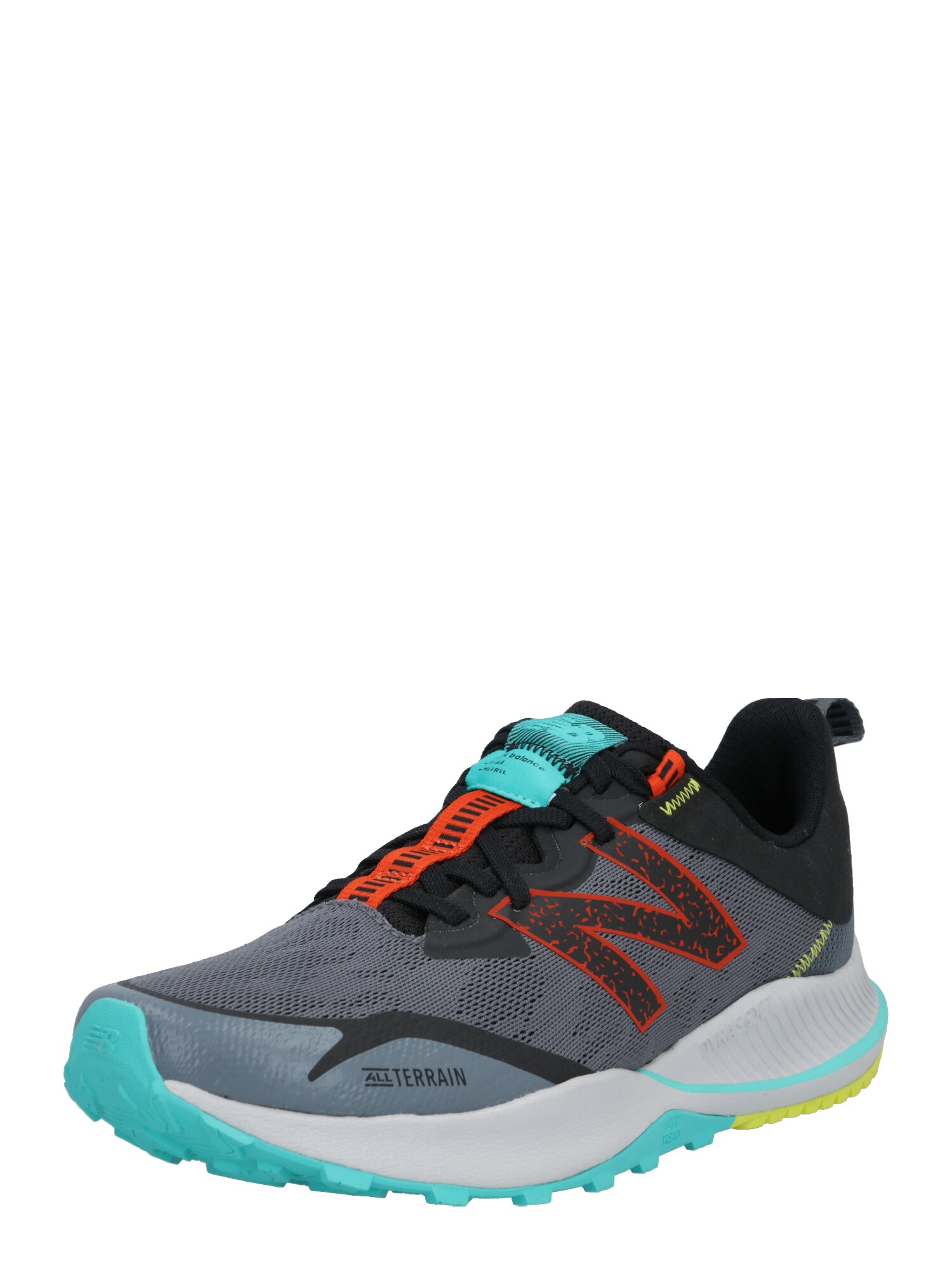 new balance Bėgimo batai  pilka / juoda / turkio spalva / tamsiai oranžinė