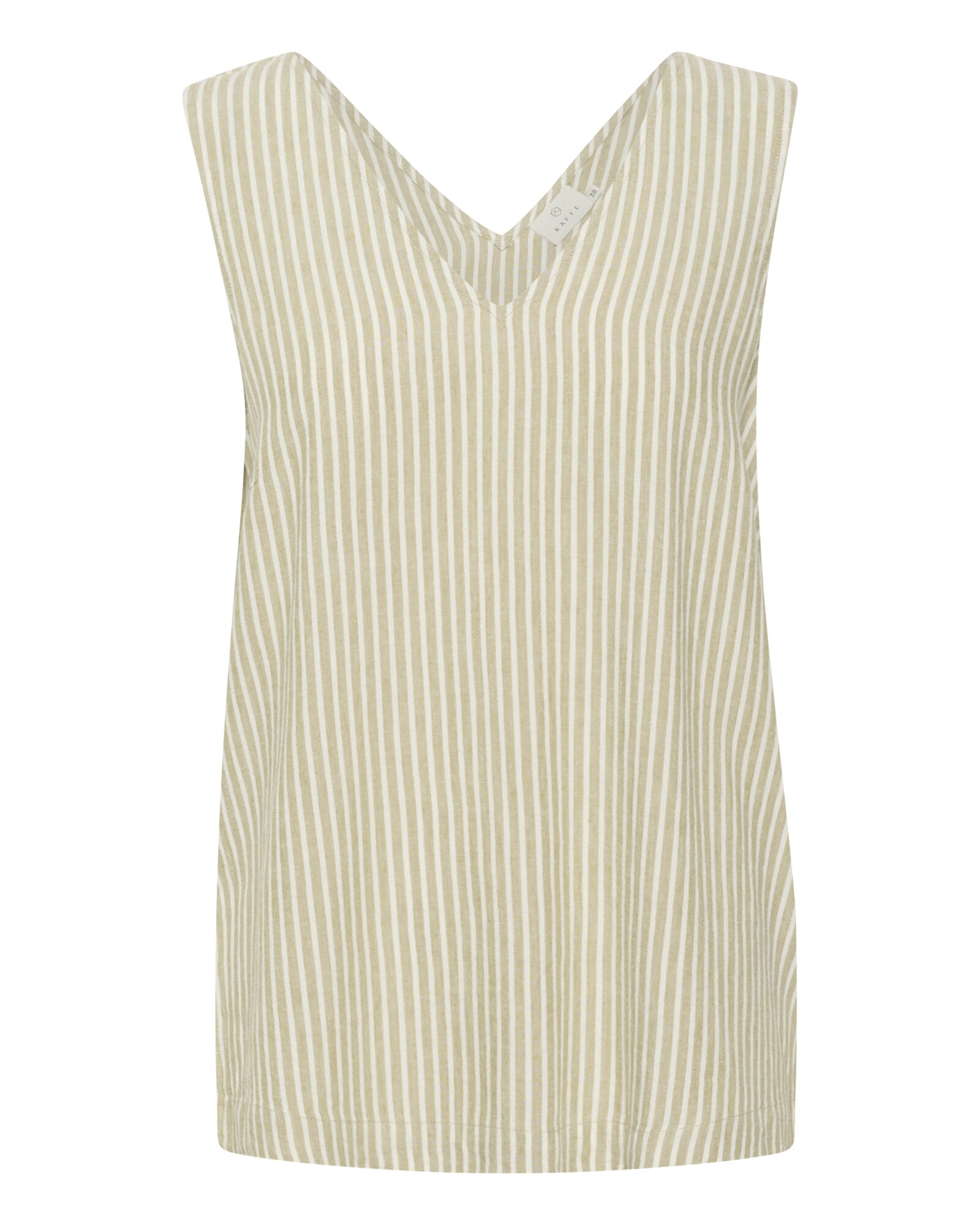 Kaffe Tricou Milia  bej / alb