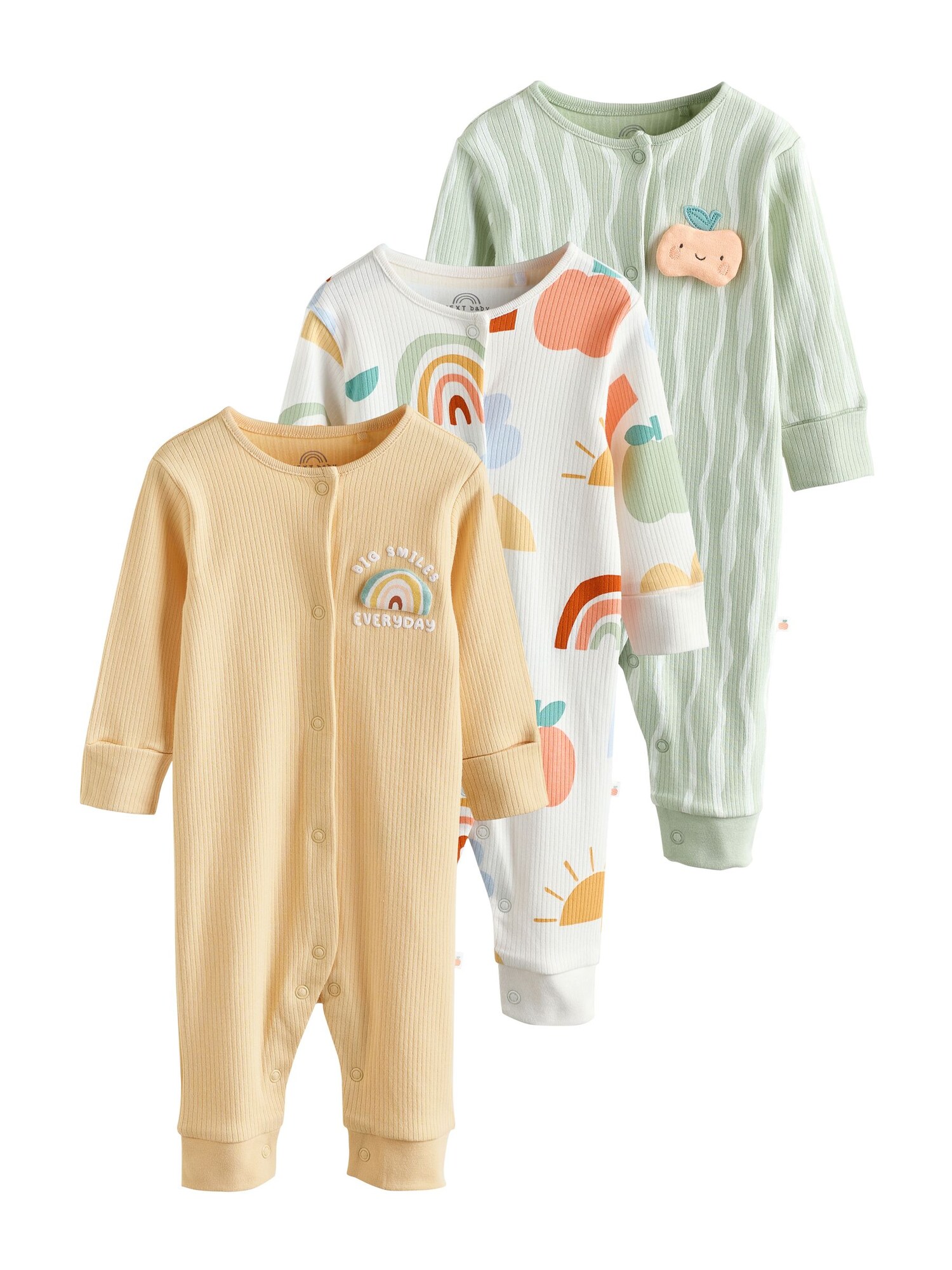 Next Salopetă/Body  galben / verde deschis / portocaliu deschis / alb natural