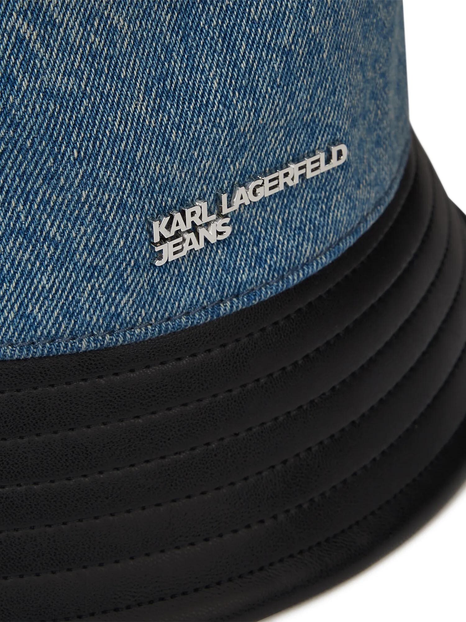 KARL LAGERFELD JEANS Sombrero azul denim / negro – imagen 2