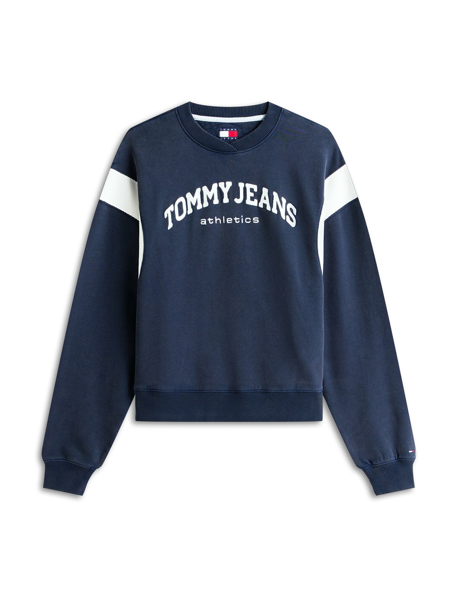 Tommy Jeans Bluză de molton Varsity  albastru / alb