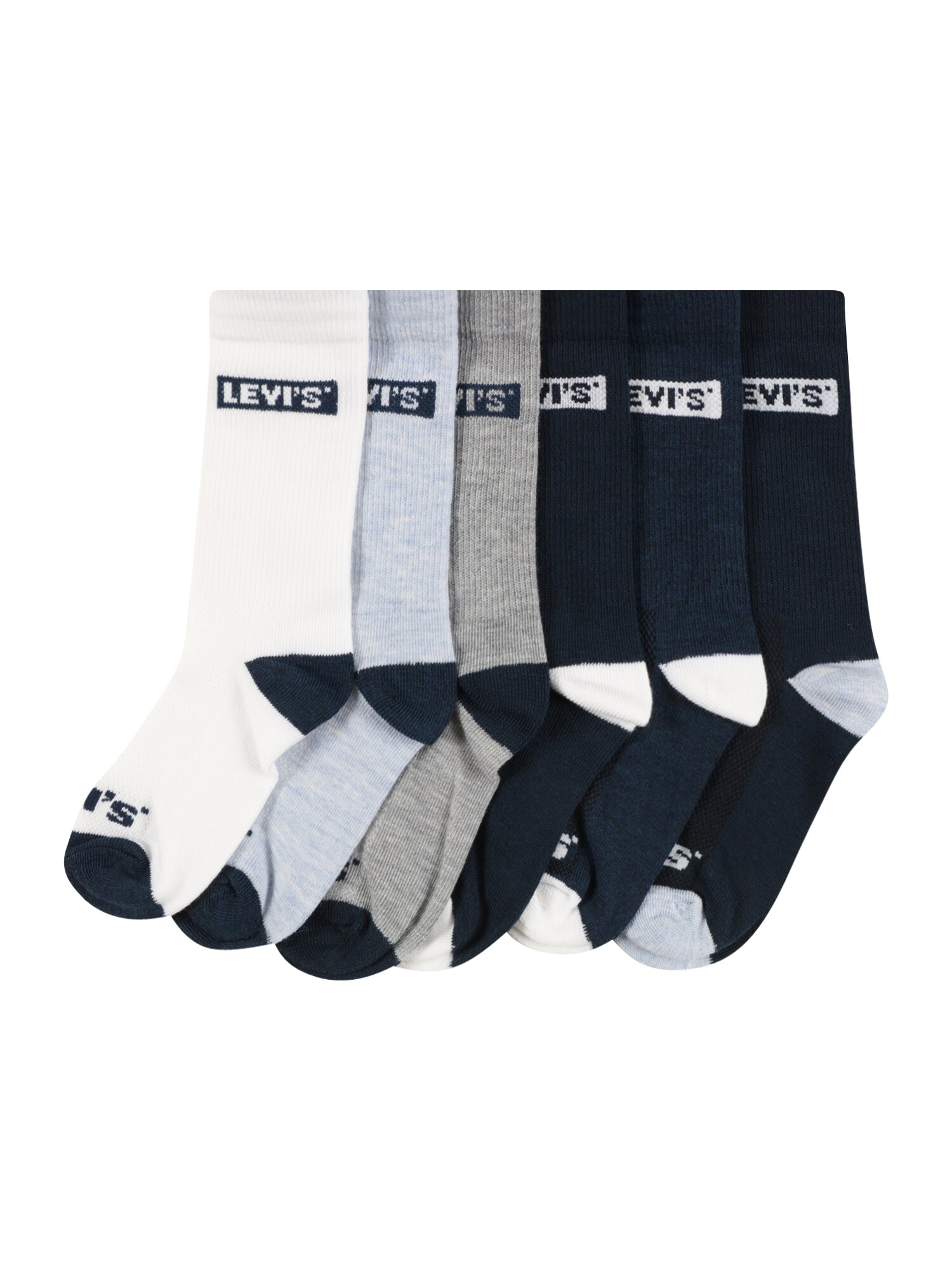 LEVI'S ® Zokni  tengerészkék / opál / szürke melír / fehér akciós termékkép 1