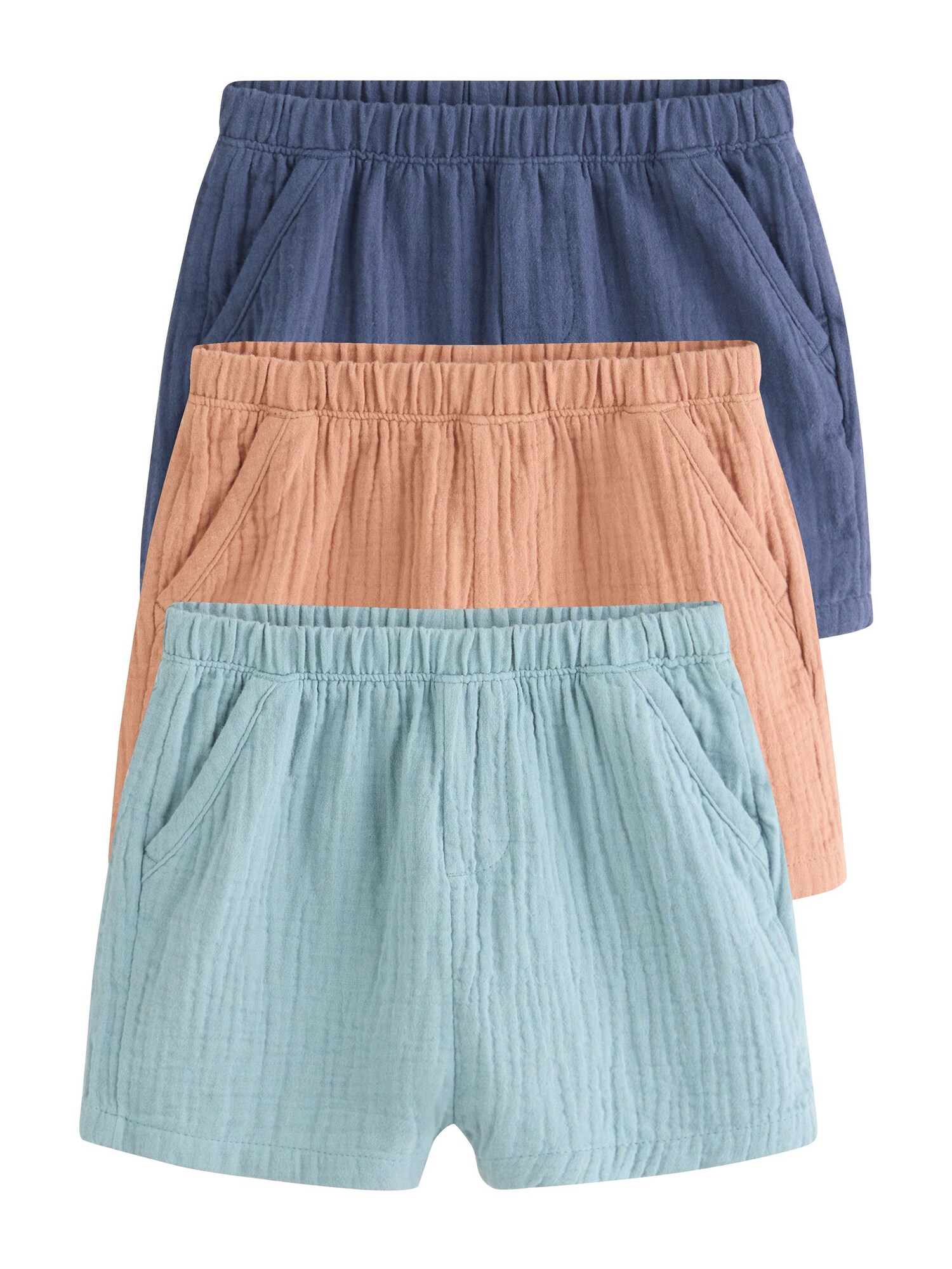 Next Pantaloni  albastru marin / albastru deschis / portocaliu