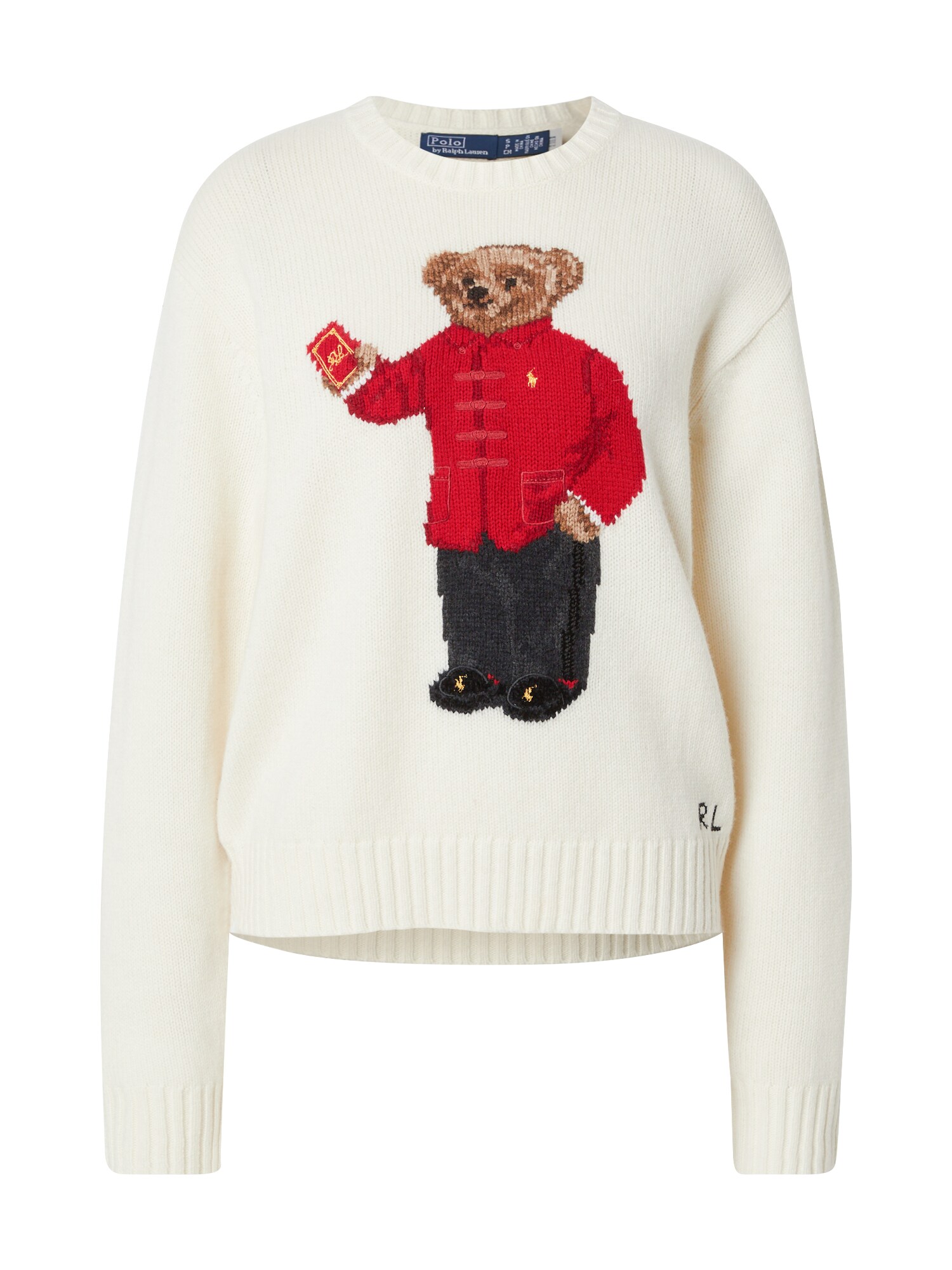 Polo Ralph Lauren Pulóver  barna / piros / fekete / piszkosfehér akciós termékkép 1