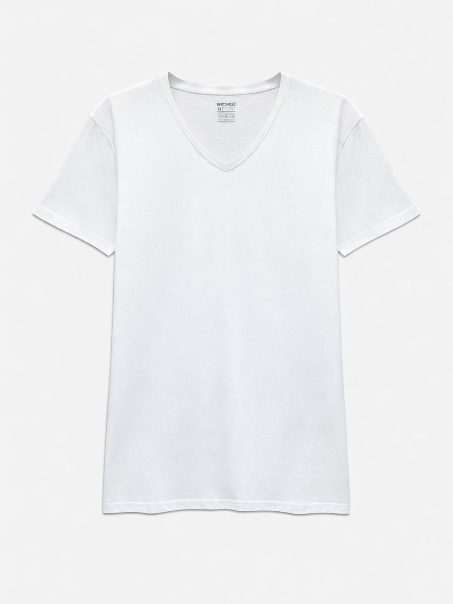 PANTONECLO Camiseta 'Pantoneclo Men’s V-Neck Short Sleeve T-Shirt' blanco