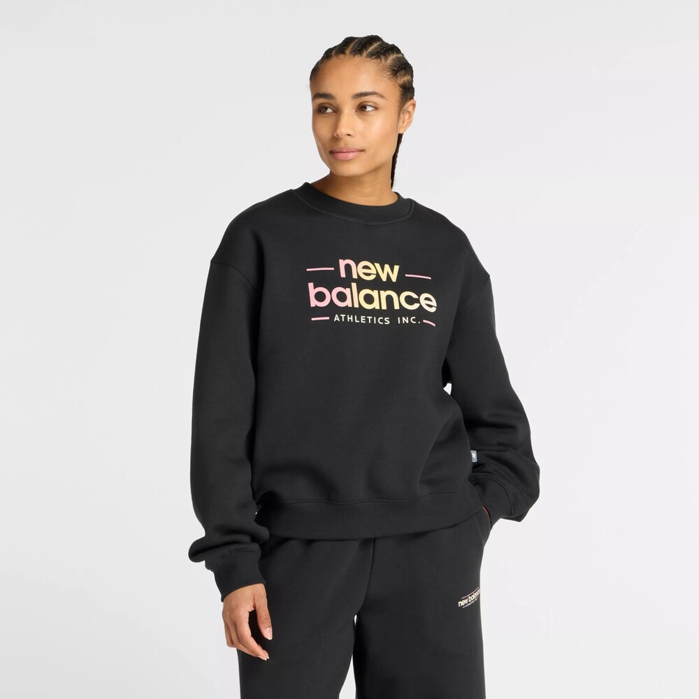 new balance Sweatshirt Damen Größe XS gelb / rosa / schwarz