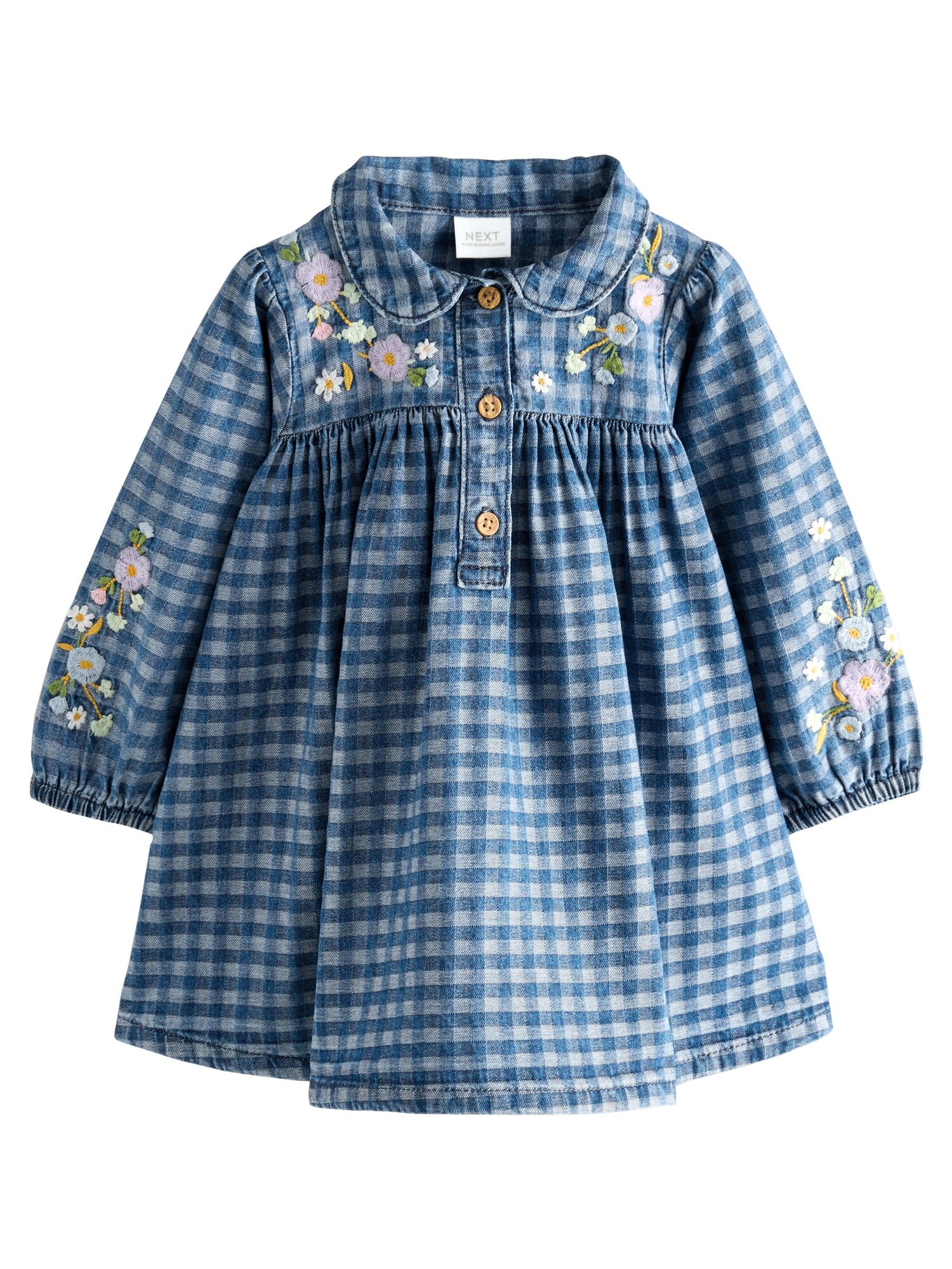 Next Rochie  albastru denim / albastru deschis / mov liliachiu / alb