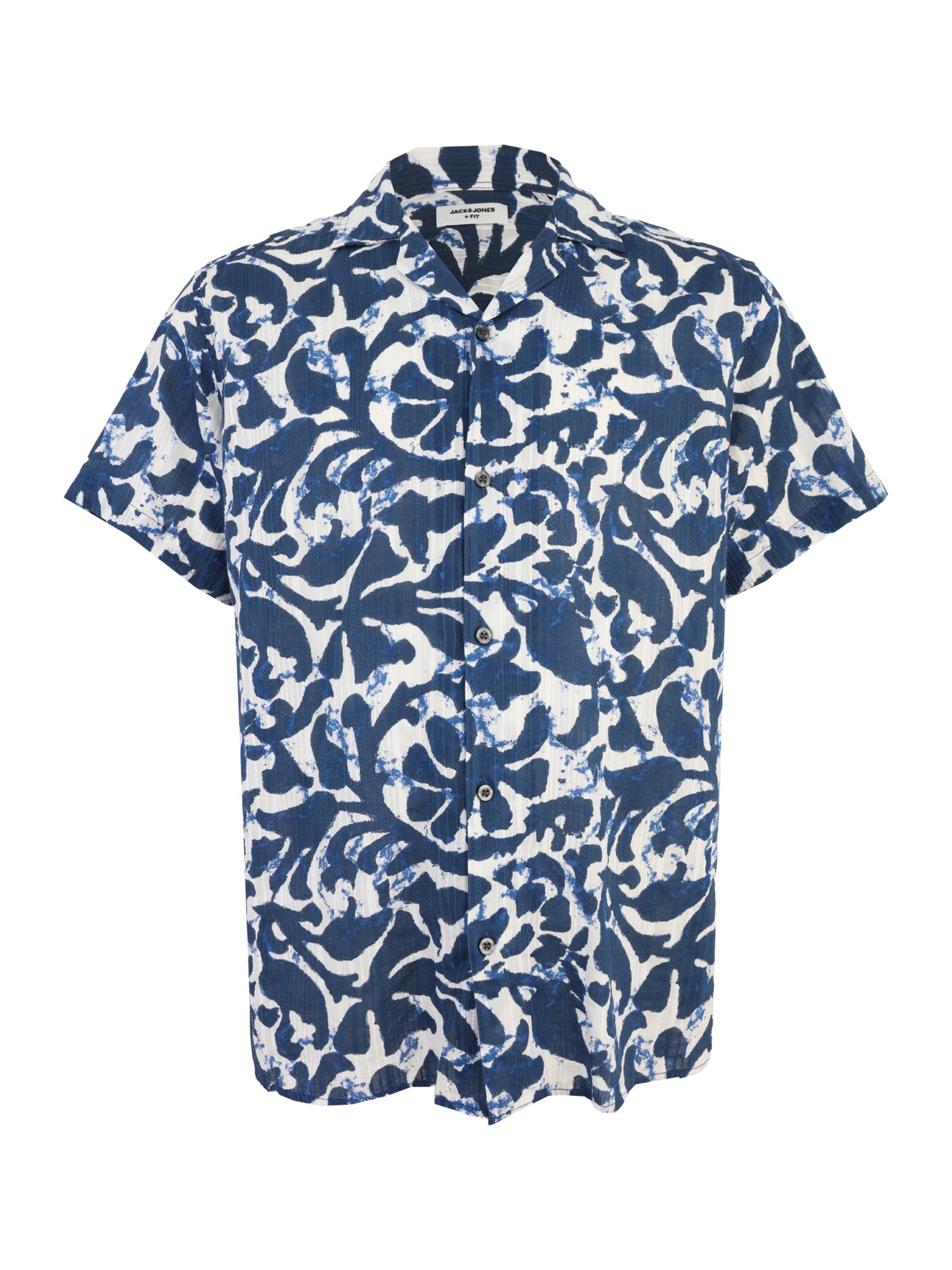 Jack & Jones Plus Cămașă 'JPRBLUBILBAO'  albastru închis / alb