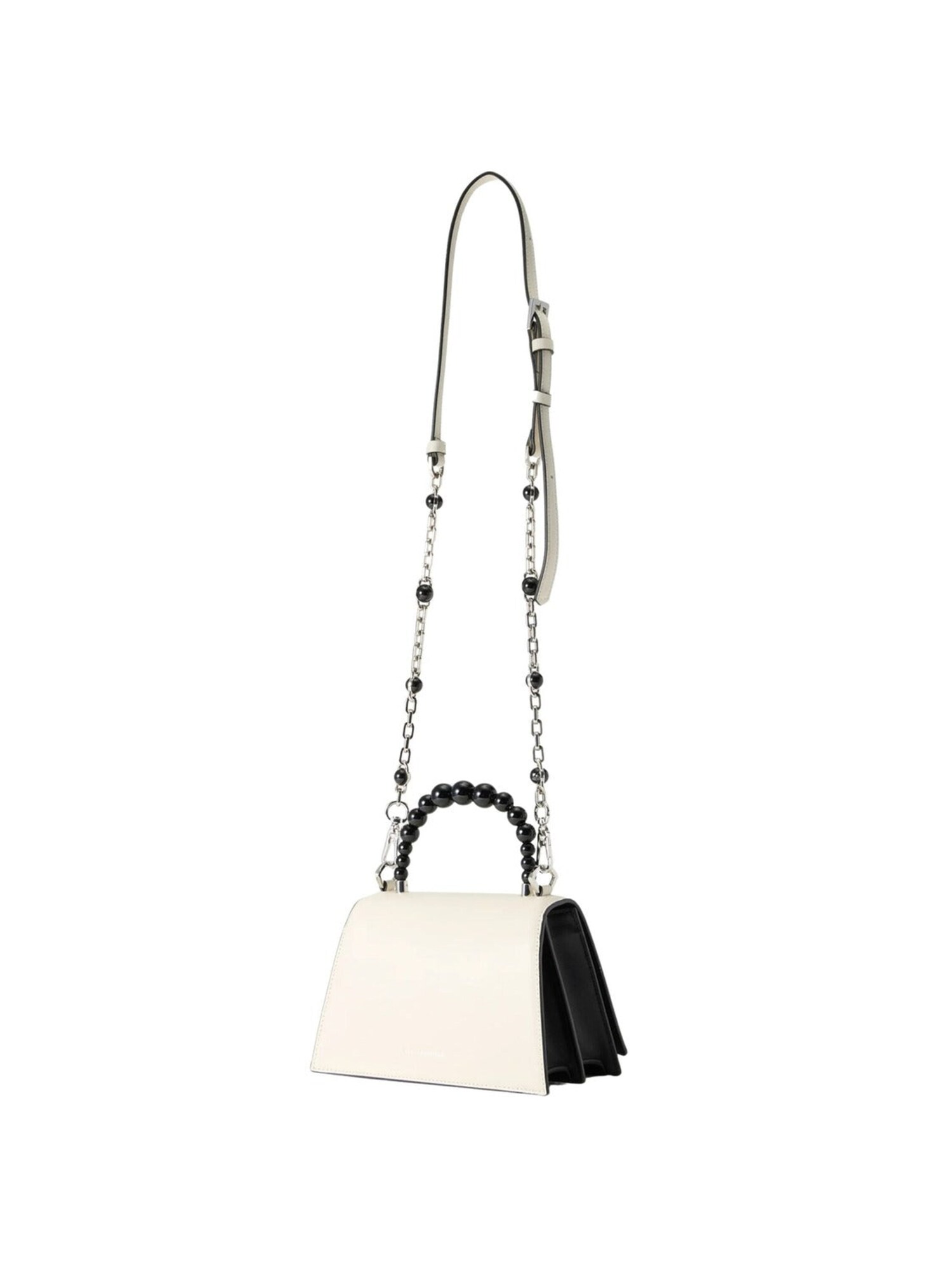 Karl Lagerfeld Bolso de mano 'Karl Lagerfeld Sac Bandoulière Signature 2.0 Perles Cuir Noir & Blanc'  negro – imagen 3