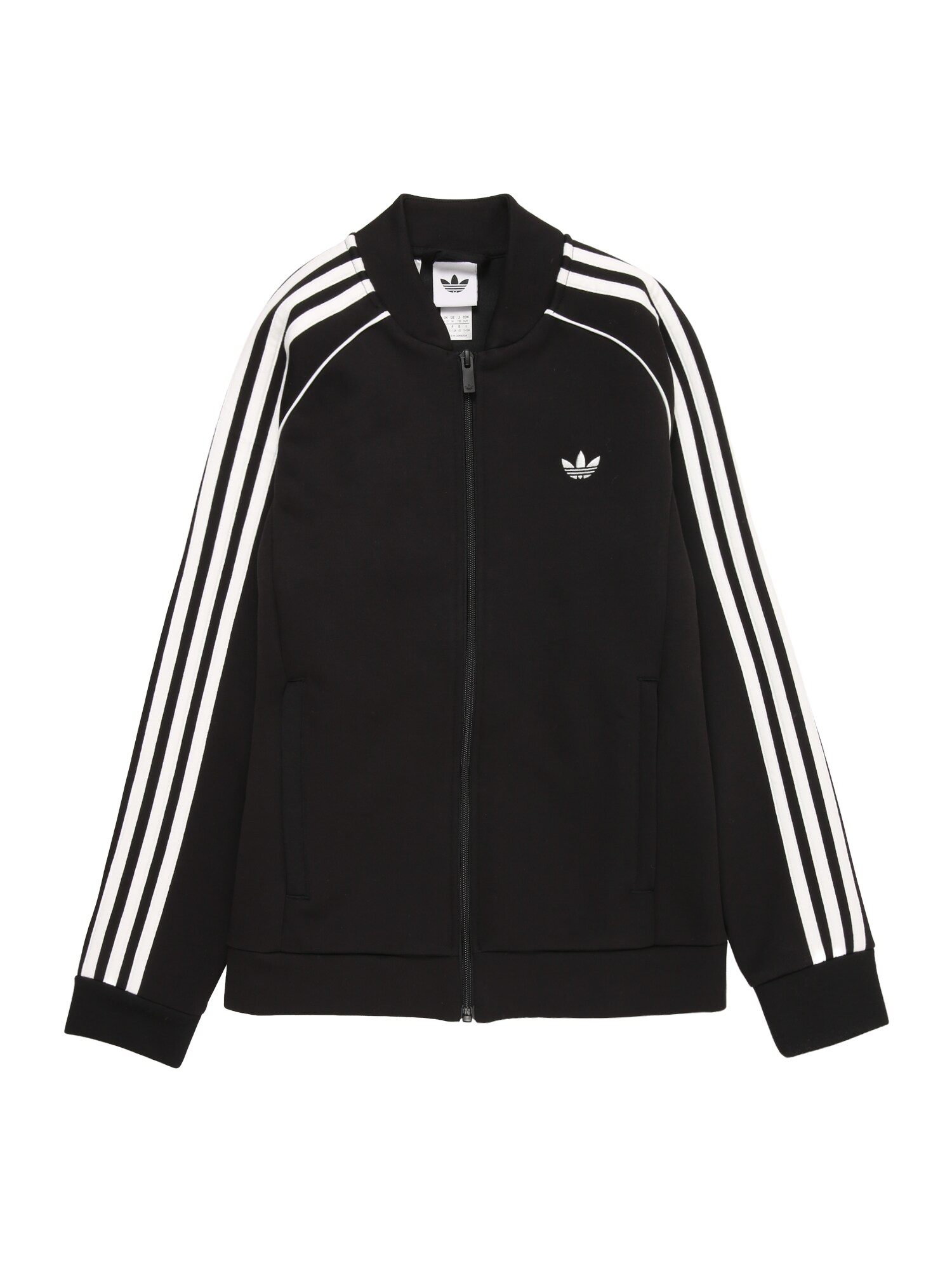 ADIDAS ORIGINALS Hanorac SUPERSTAR SPACER negru / alb