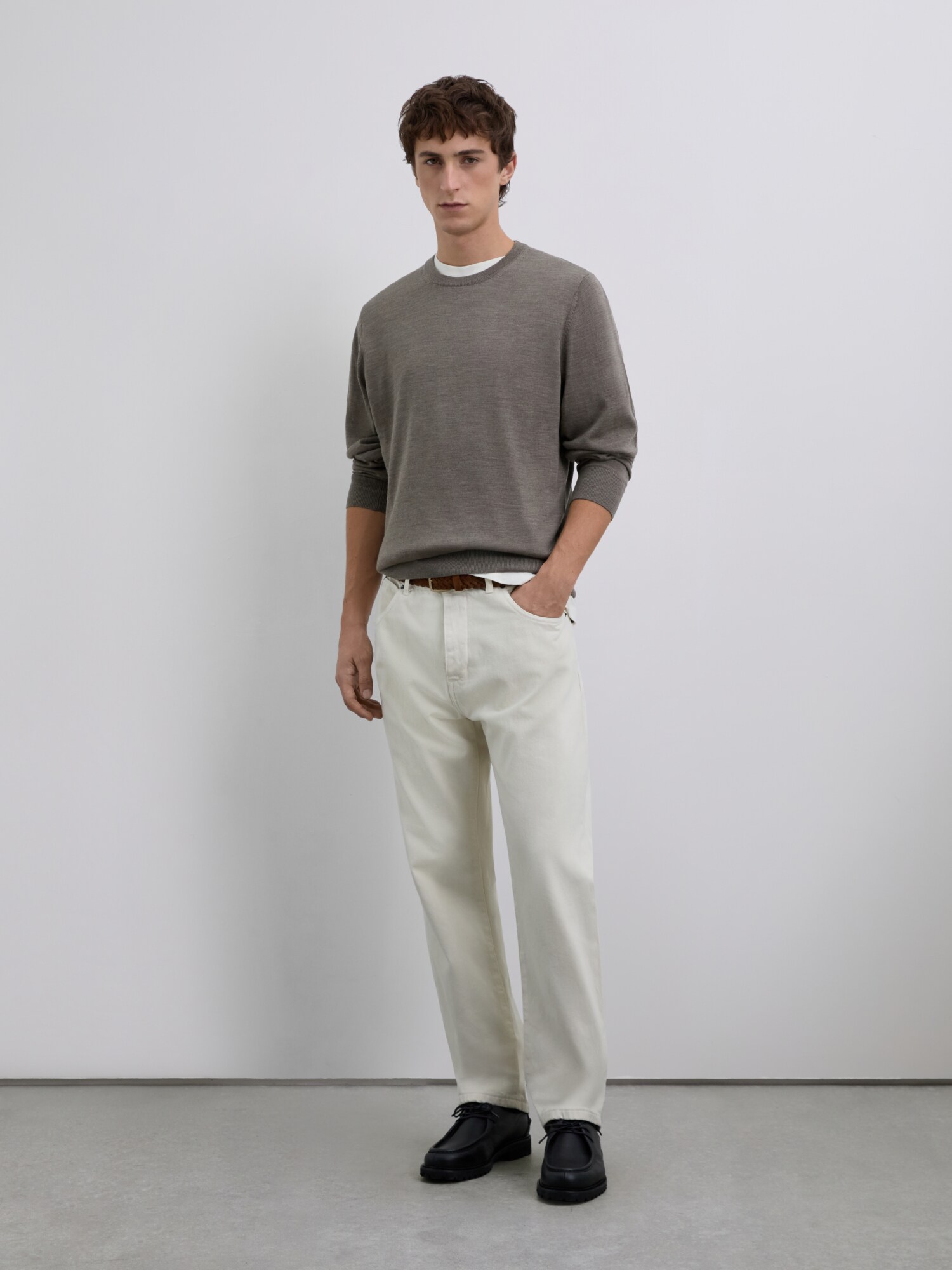 Scalpers Sveter 'Classic'  tmavošedá