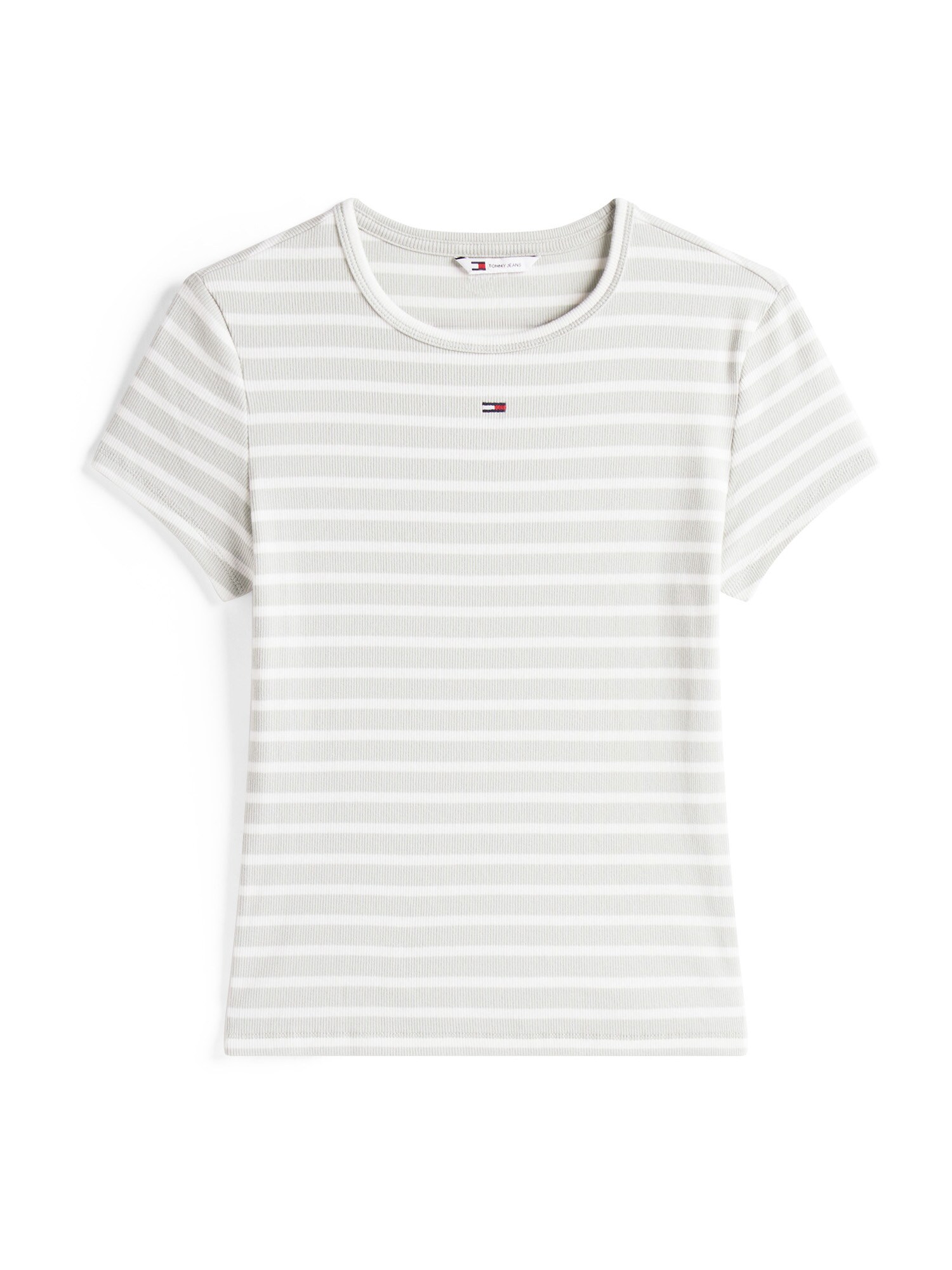 Tommy Jeans Póló 'Essential'  világoszöld / fehér akciós termékkép 1