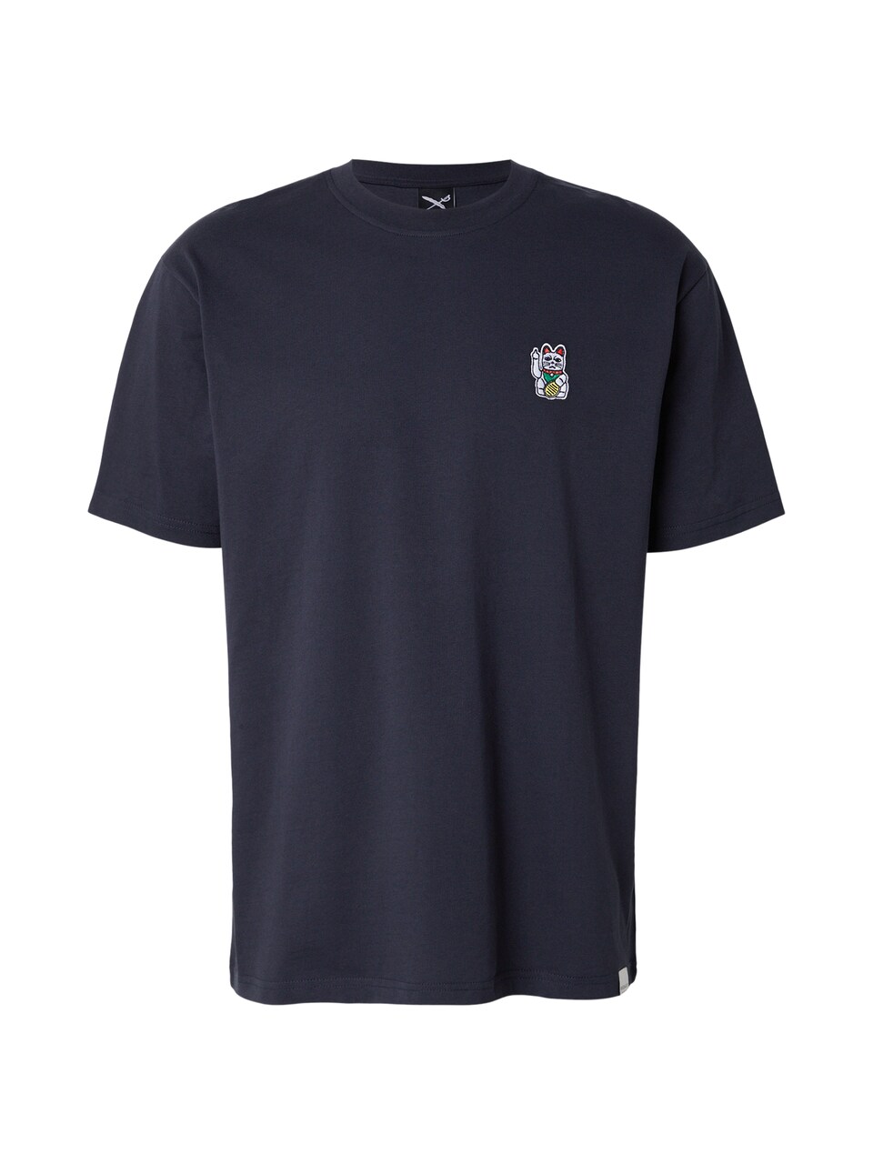 T-shirt 'Bye Bye' mörkblå / gul / ljusgrön