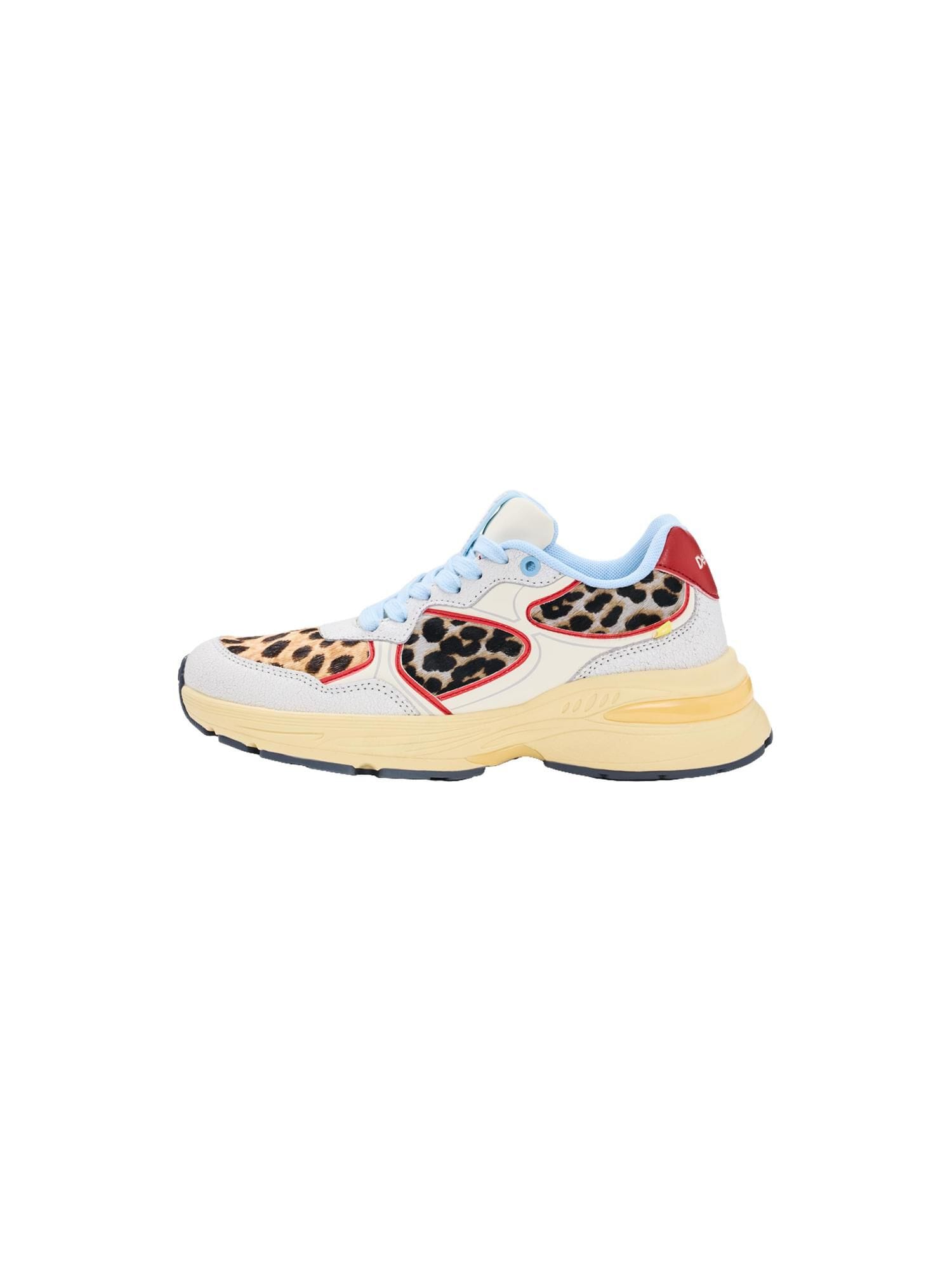 Desigual Sneaker low maro / roșu / negru / alb