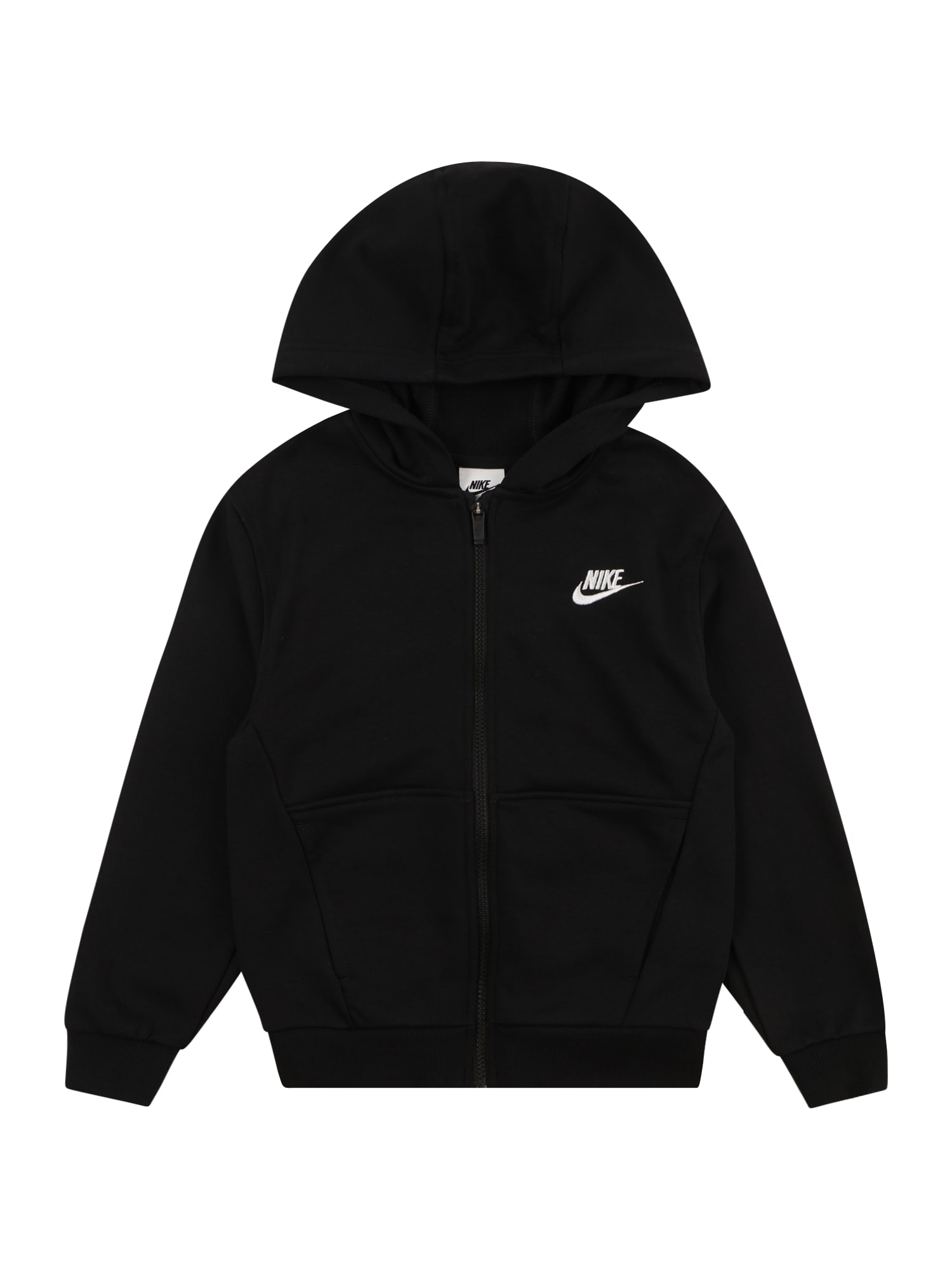 Nike Sportswear Суичъри с качулка  черно / бяло
