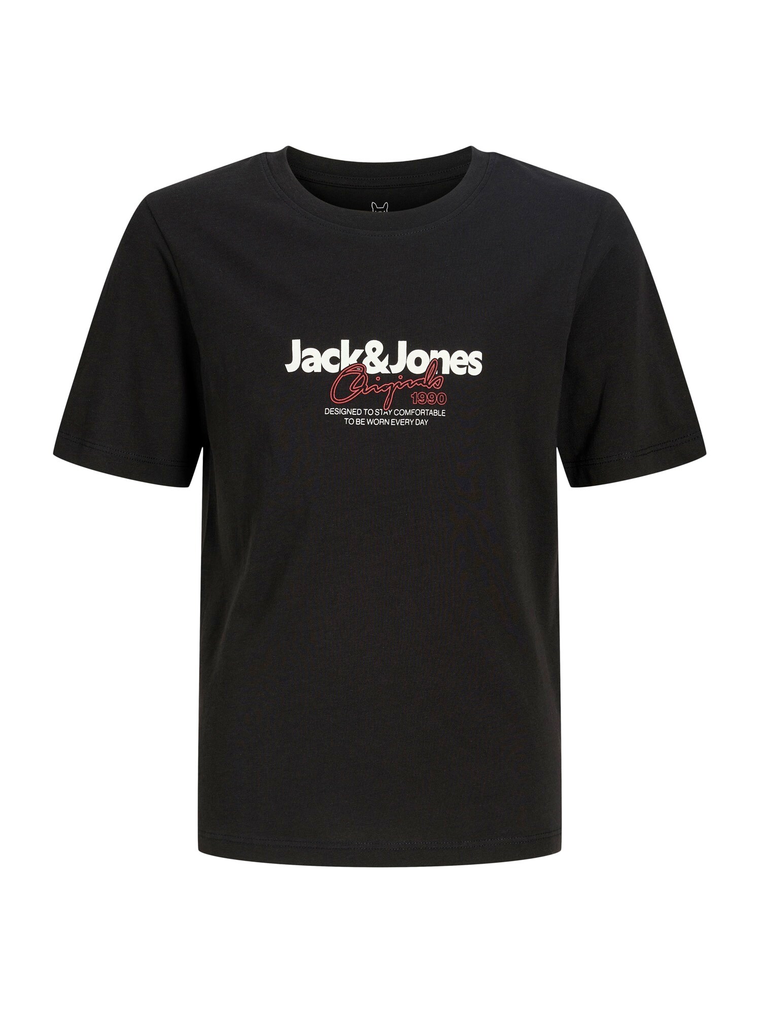 Jack & Jones Junior Tričko 'JORCASSIS'  tmavooranžová / čierna / biela