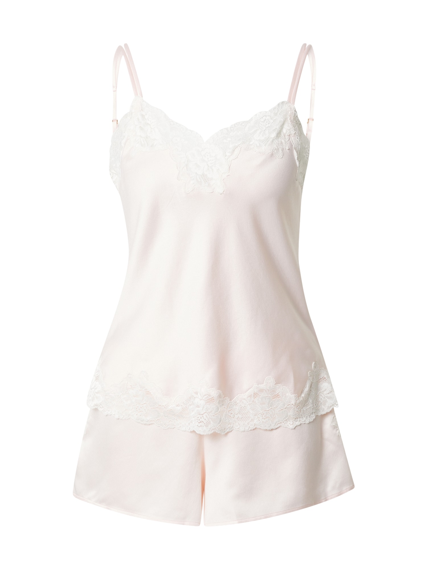Lauren Ralph Lauren Pantaloni scurți SIGNATURE  roz / alb